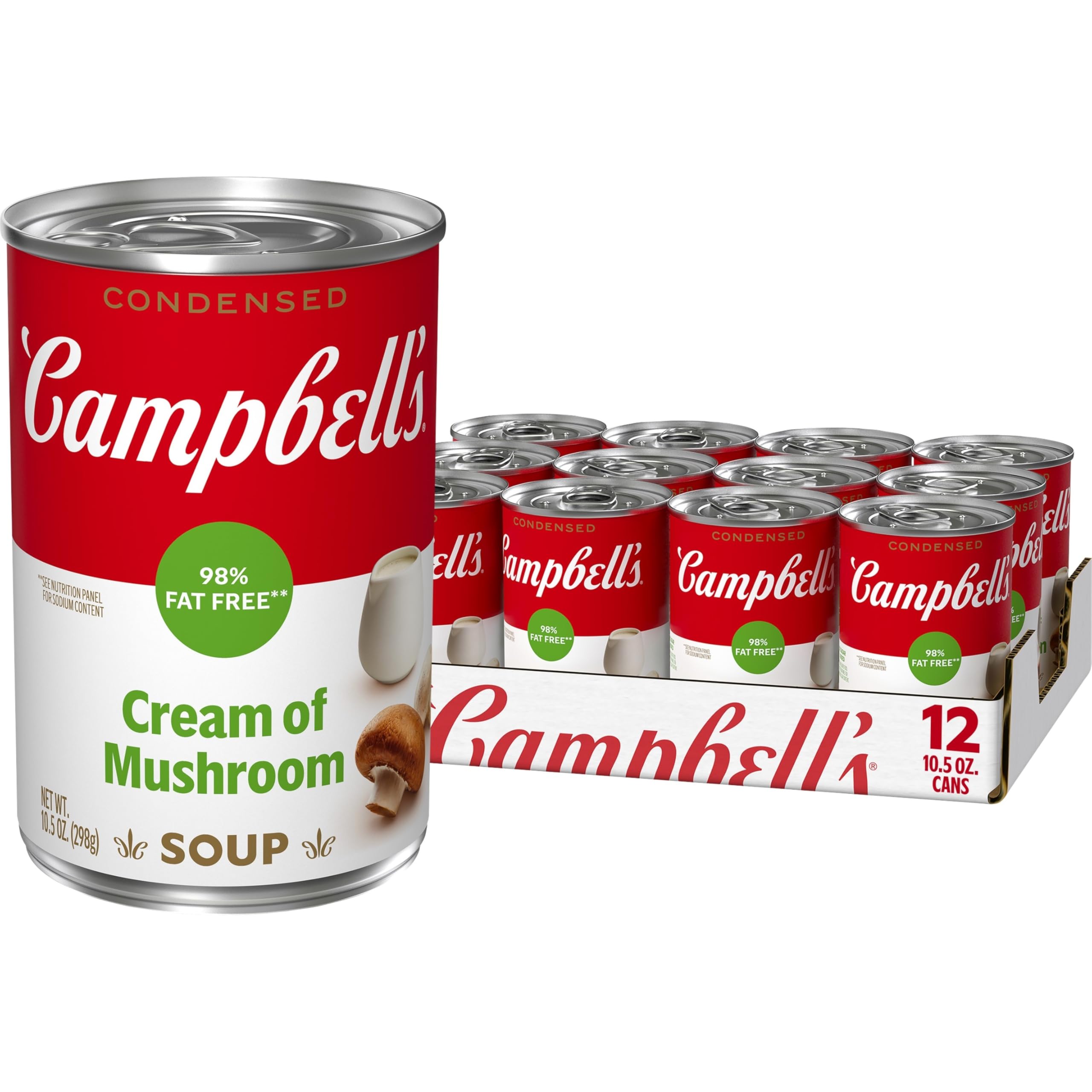 Amazon.com: Campbell's Condensed 98% Fat Free Cream of Mushroom