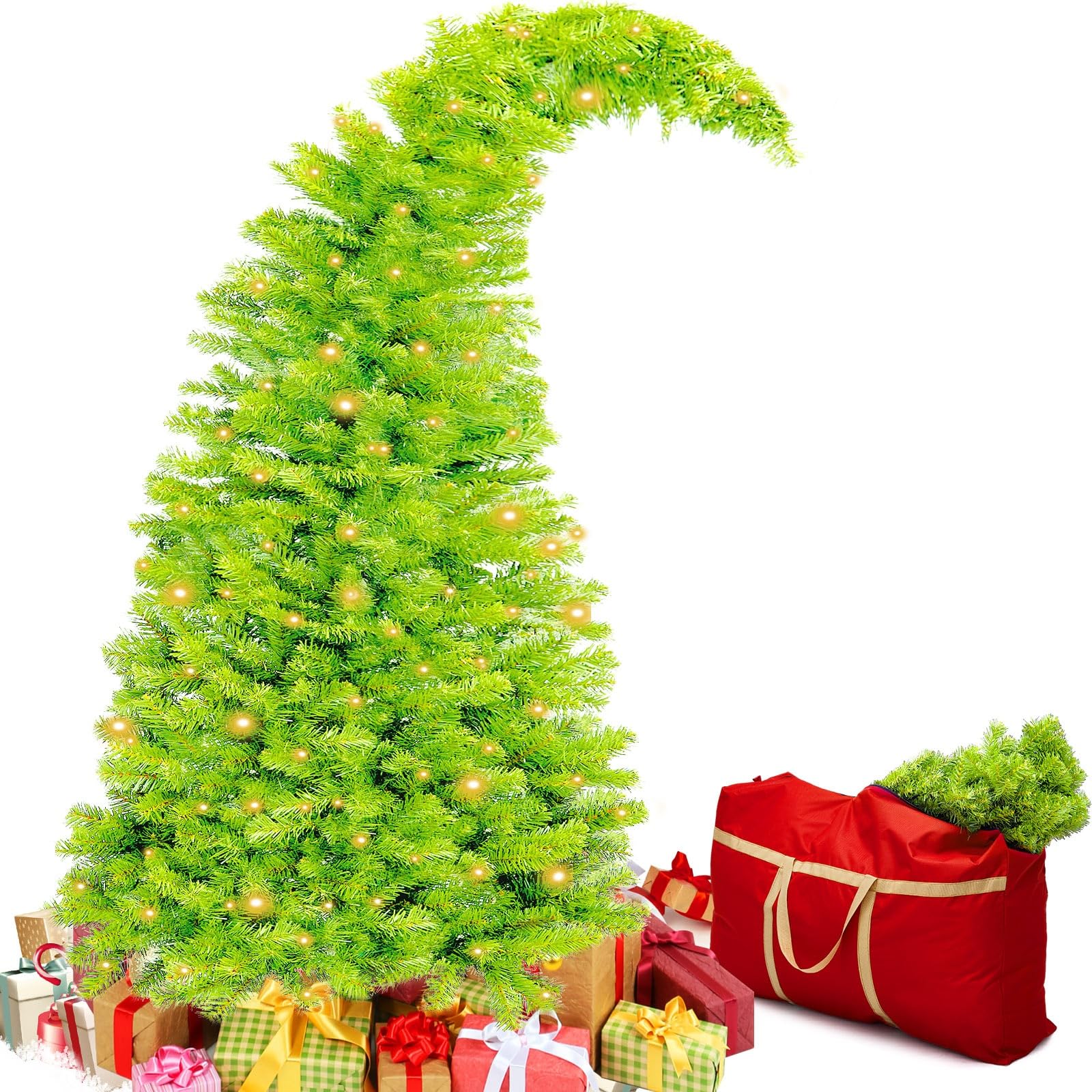 Amazon.com: Seenelling Bendable Christmas Tree Whimsical Christmas