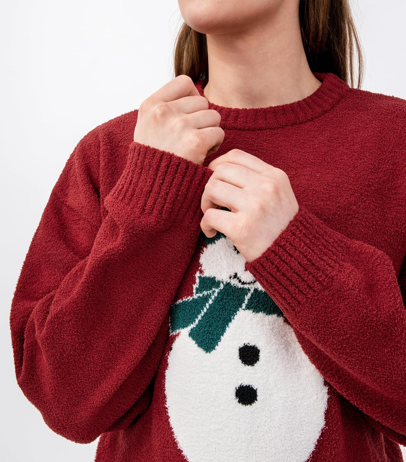 DAVID ARCHY Fleece Pajamas for Women Warm Fuzzy Winter Cozy Soft Comfy Long Sleeve 2 Peices Pj Sets Sleepwear Loungewear - Image 3