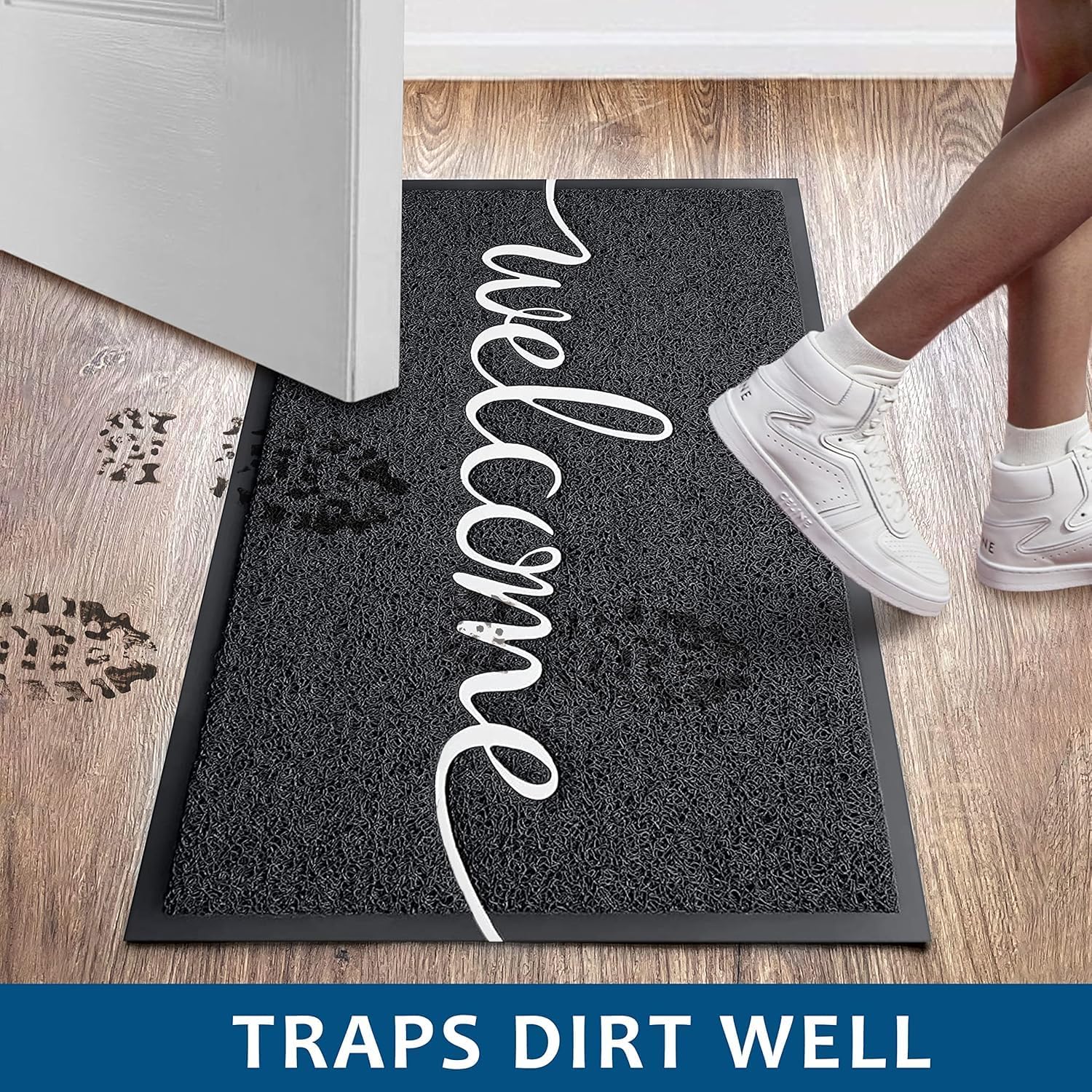 EARTHALL Tapis de bienvenue amusant pour l'intérieur, porte d'entrée pour entrée extérieure, paillasson d'entrée extérieurintérieur, tapis de porte d'entrée pour entrée intérieure, tapis d'extérieur