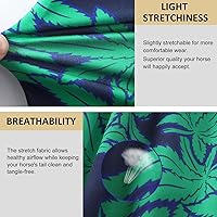 Vista 7 de Harrison Howard Protector de cola elástico, protección transpirable de cola de caballo, diseño deslizante, correas de cierre de 2 hebras, 22 marino