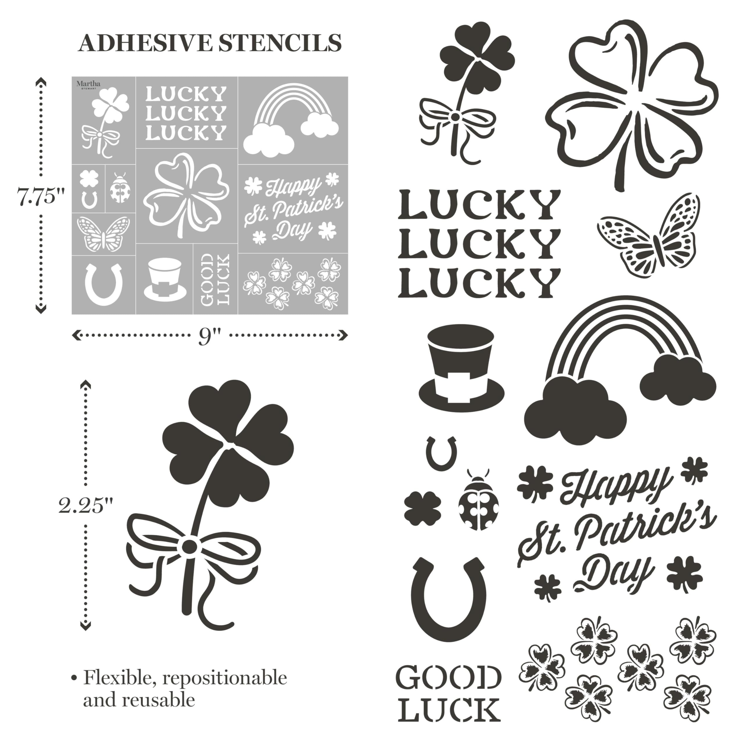 Martha Stewart Kit di stencil da 15 pezzi, per celebrazioni