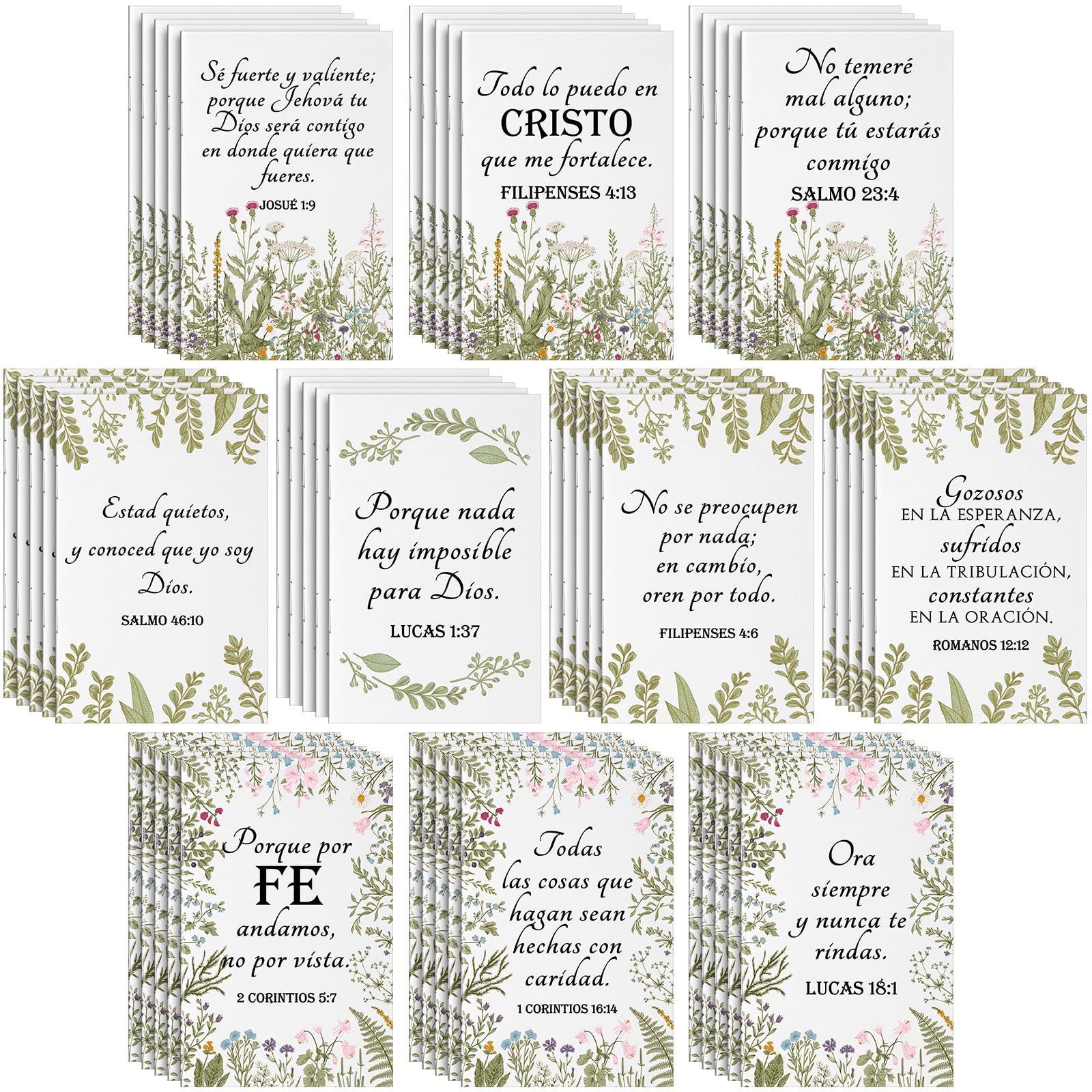 Carnet de notes chrétien Ctosree avec verset de la Bible pour école, église et journal de prière