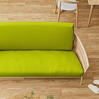 Vista 5 de MoNiBloom Funda elástica para futón individual, sin brazos, funda para sofá sin brazos, protector de muebles, funda lavable con cremallera