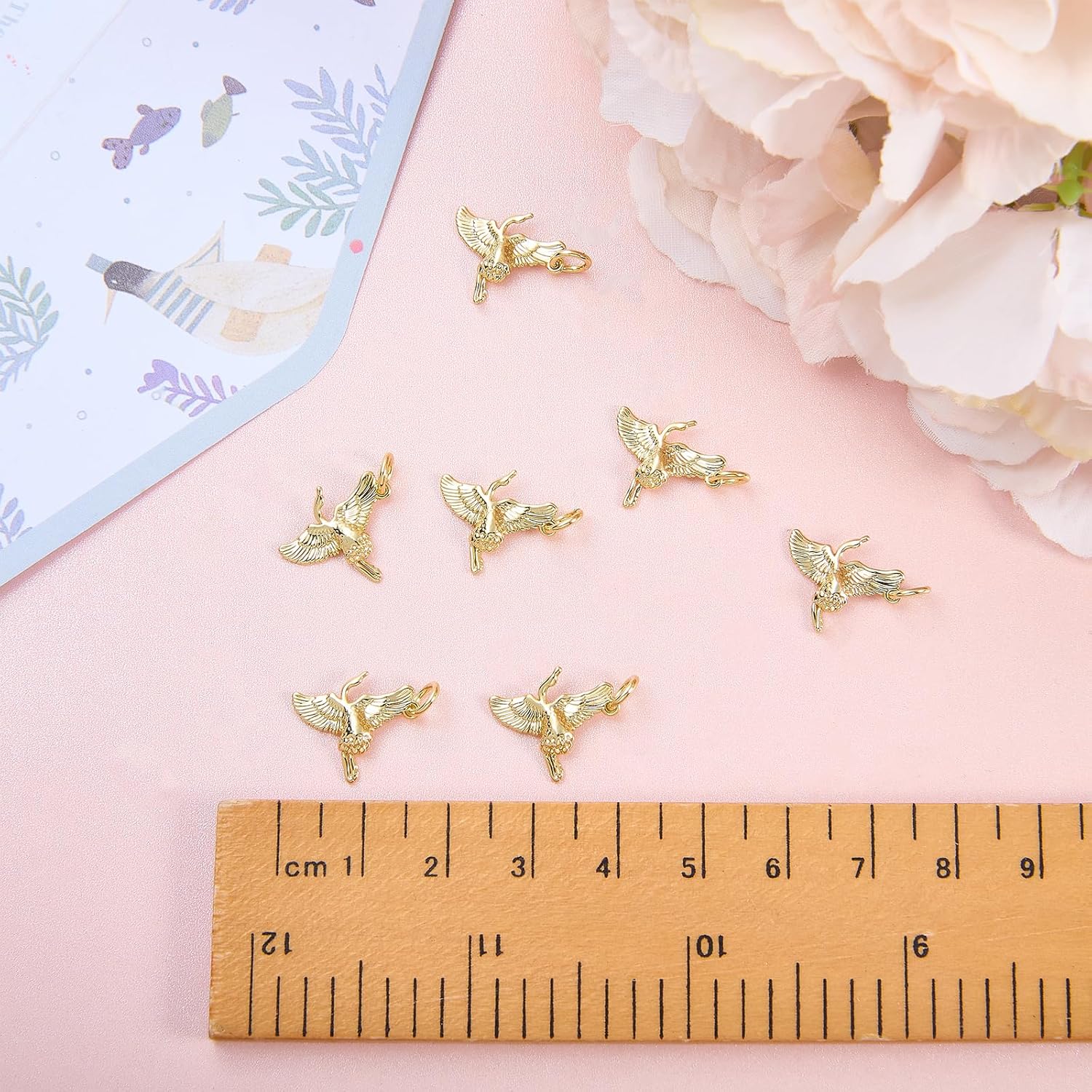 10Pcs Bird Animal Charms for Jewelry Making 18K Gold Plated Charms Bulk Cute Brass Pendants for Bracelet Necklace Earring Keychain DIY Supplies - Image 3