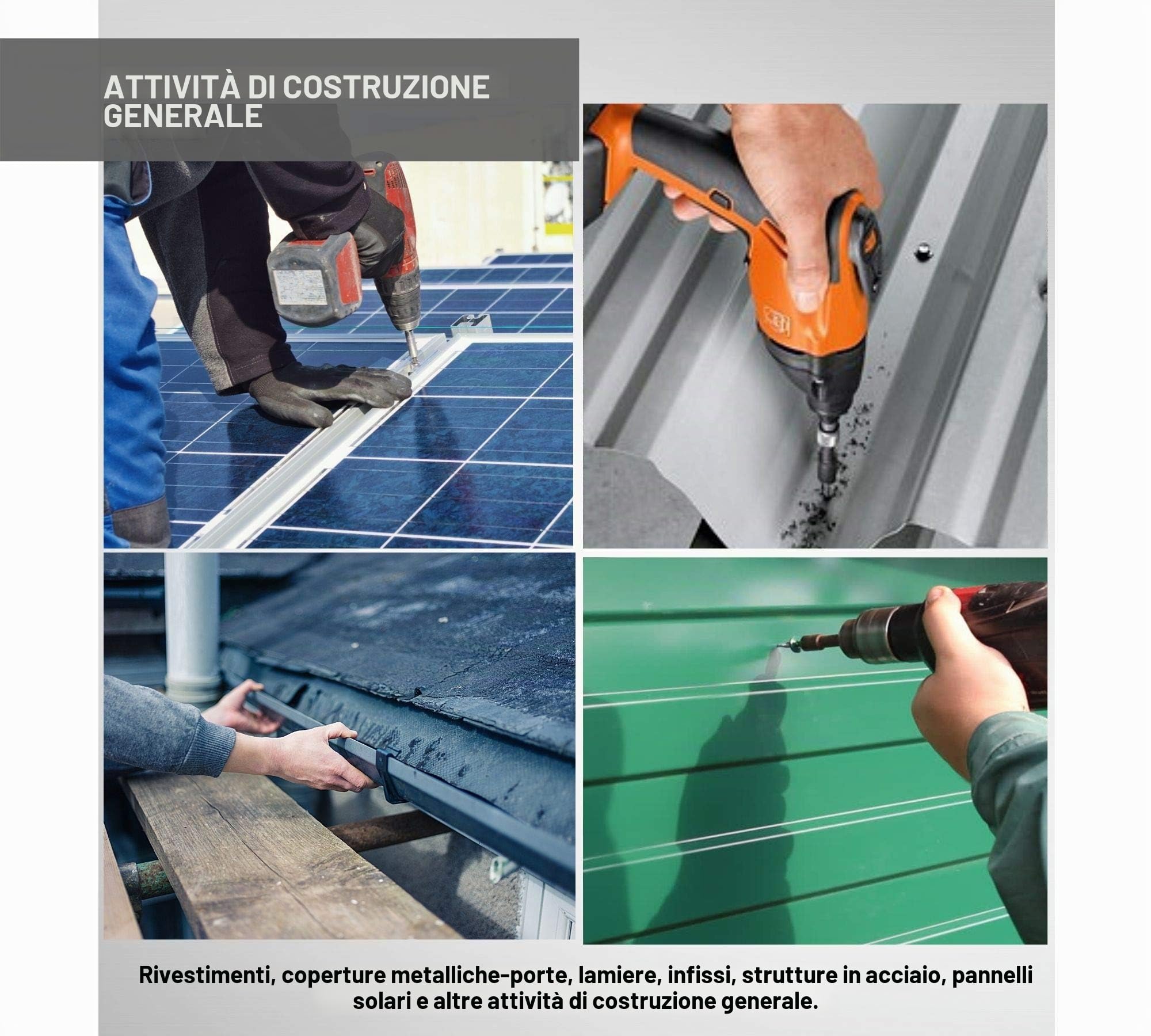 DOJA Industrial | Viti Autofilettanti Testa Esagonale Senza Rondella | Misura: 6,3 x 30 | 100 Pezzi | Zincato | Uso: Lastre Ondulate, Lamiera Tetto | Compatibile: Ferro, Alluminio, Legno, Acciaio