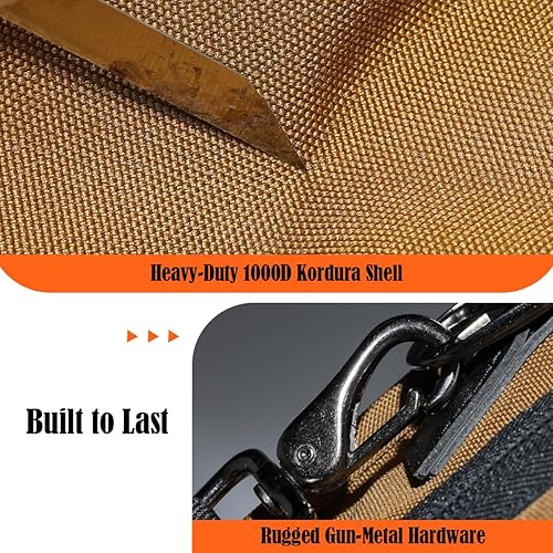 Miniatura 7 de WELKINLAND Bolsa de mensajero de viaje de 14 bolsillos para hombres, bolsa de hombro para tableta de 13 pulgadas, para hombre, espaciosa bolsa de