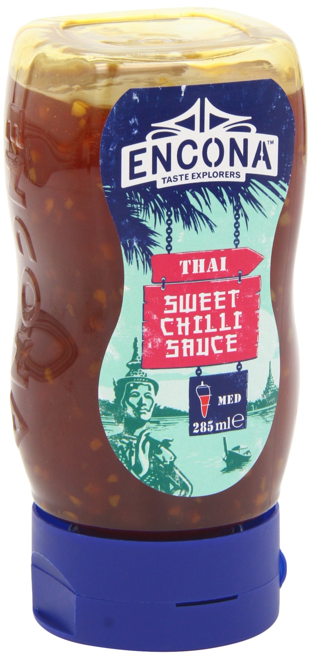 Encona Salsa De Chile Dulce Tailandés (285ml) (Paquete de 6)