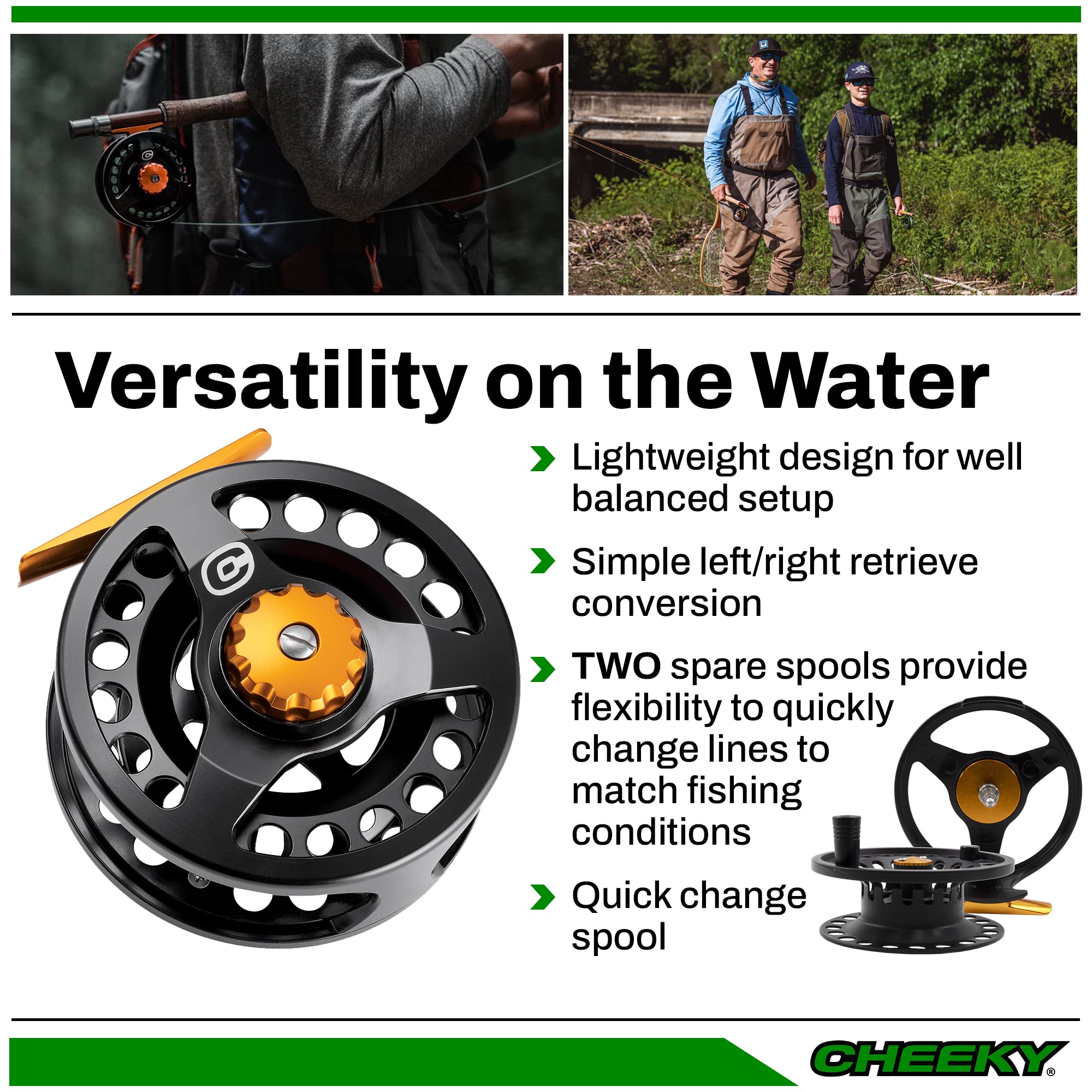 Amazon | Cheeky Fishing Tyro 375 トリプルプレイバンドル フライ