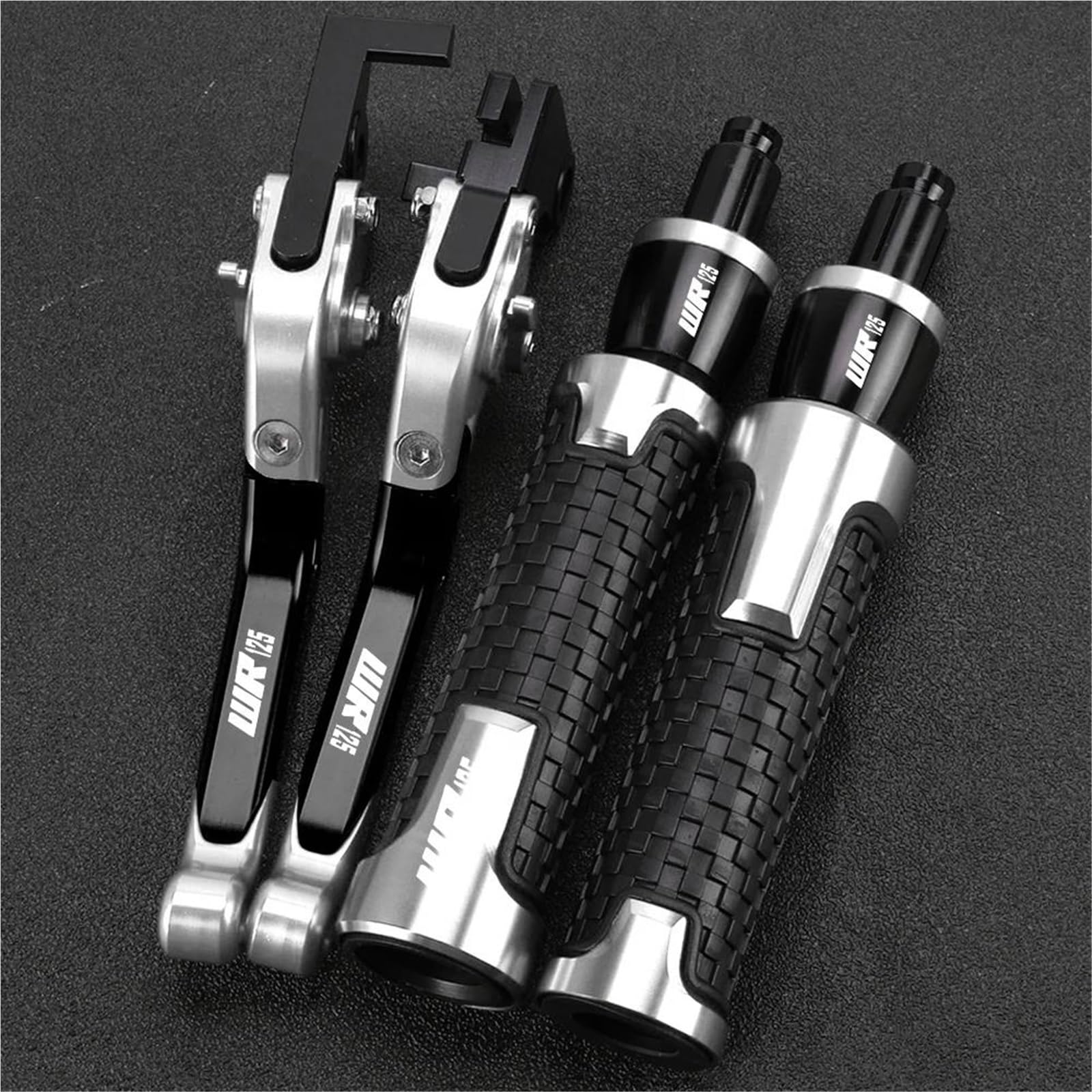 Jhybdp Color 7 Handlebar Levers Motorcycle Brake Clutch Lever Handlebar Grips For Wr125 Wr125x Wr125r 2012-2016 With Handle Bar End Extension Kit Motorbike Brake Grips Clutch Lever