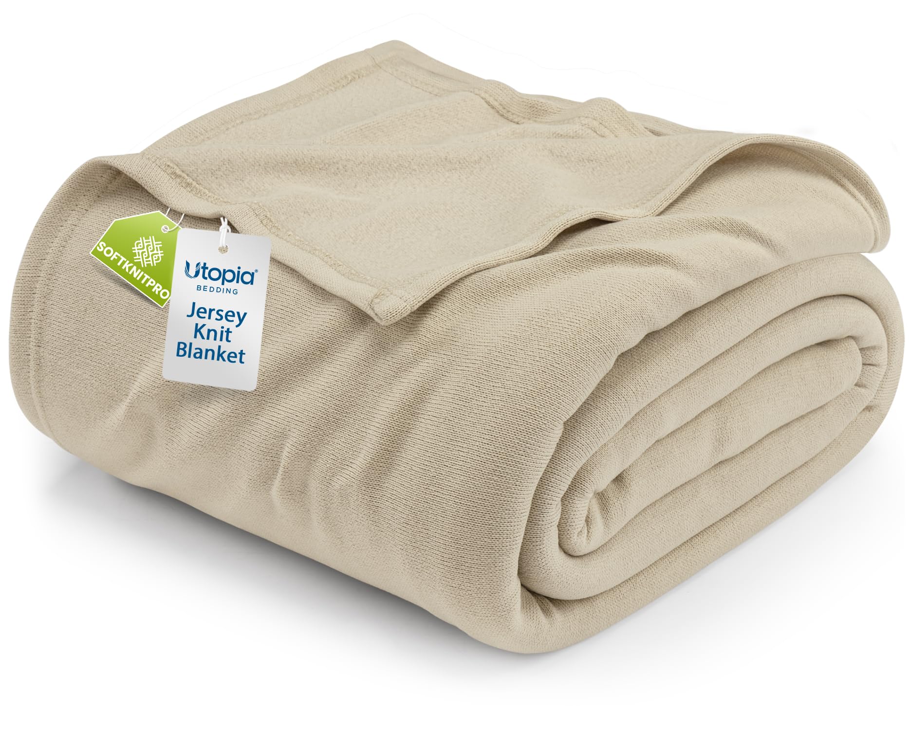 Couverture tricotée en jersey doux de qualité supérieure lit 228x259