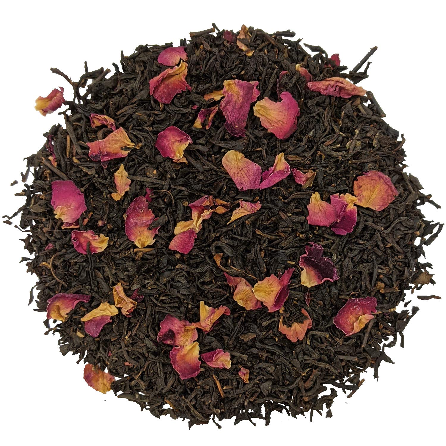 Simpli-Special English Rose Black Loose Leaf Tea | Black China Tea with Bright Rose Petals | Rich Rose Character | Delicate and Highly Aromatic | 100g in Resealable Pouch