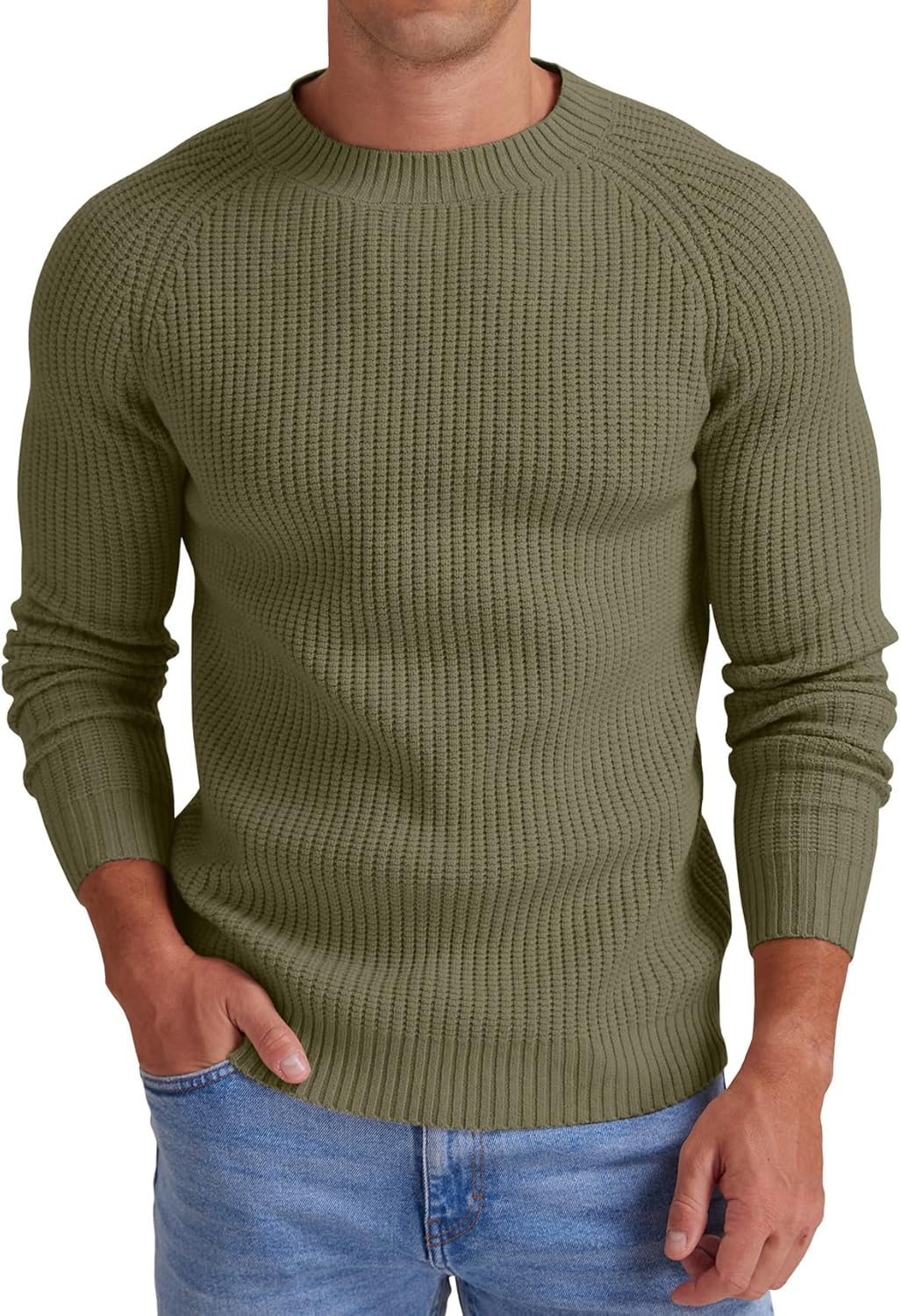 Sailwind Men's Crewneck Casual Sweater Structured Knit Soft Casual Pullover