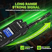 Vista 2 de Retevis NR30S 2 Way Radio Long Range,IP67 Waterproof Two Way Radios with Mic,Noise Canceling,2800mAh,Group Call,Emergency,NOAA,Heavy