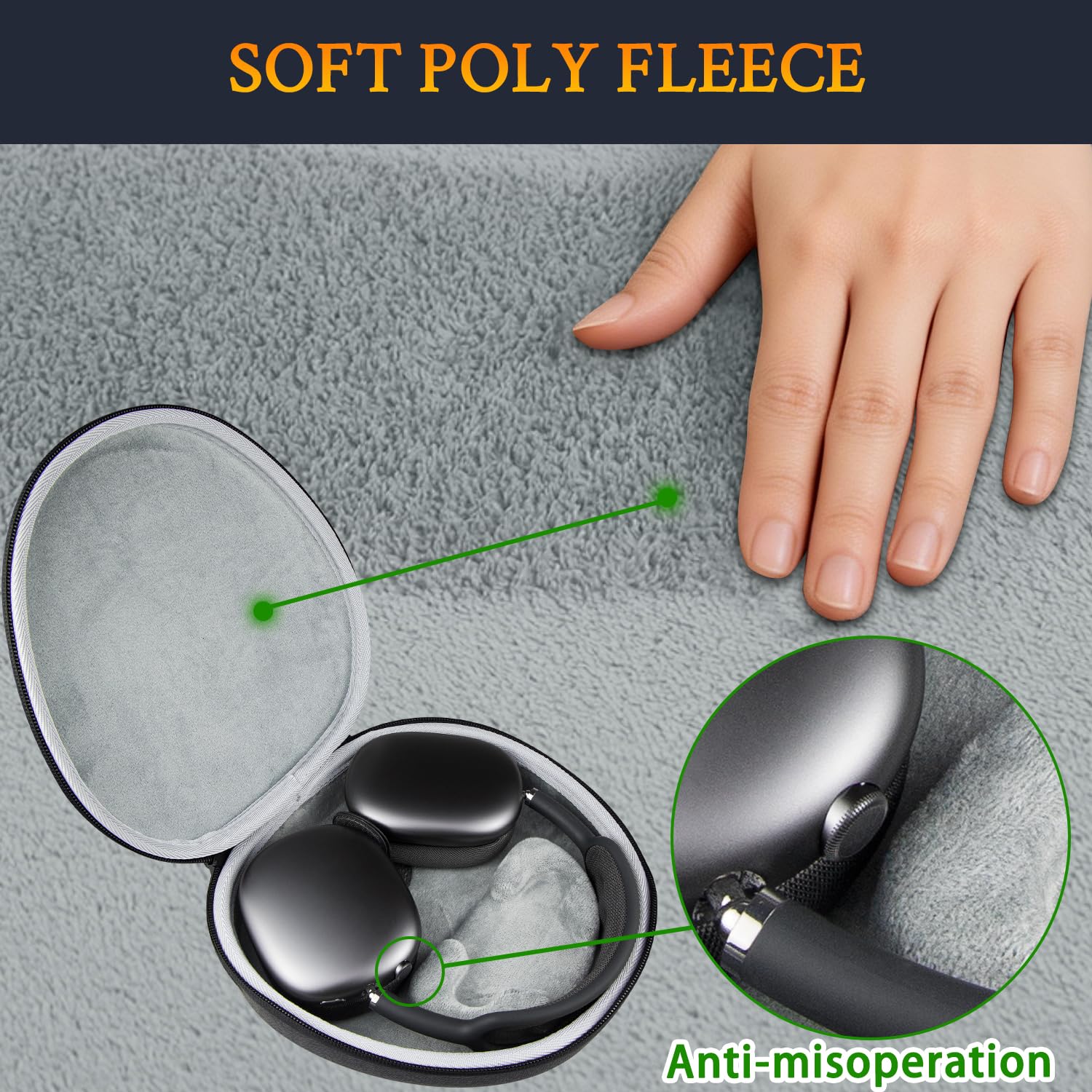 Amazon.com: SOULWIT Headphones Smart Case with Sleep Mode for