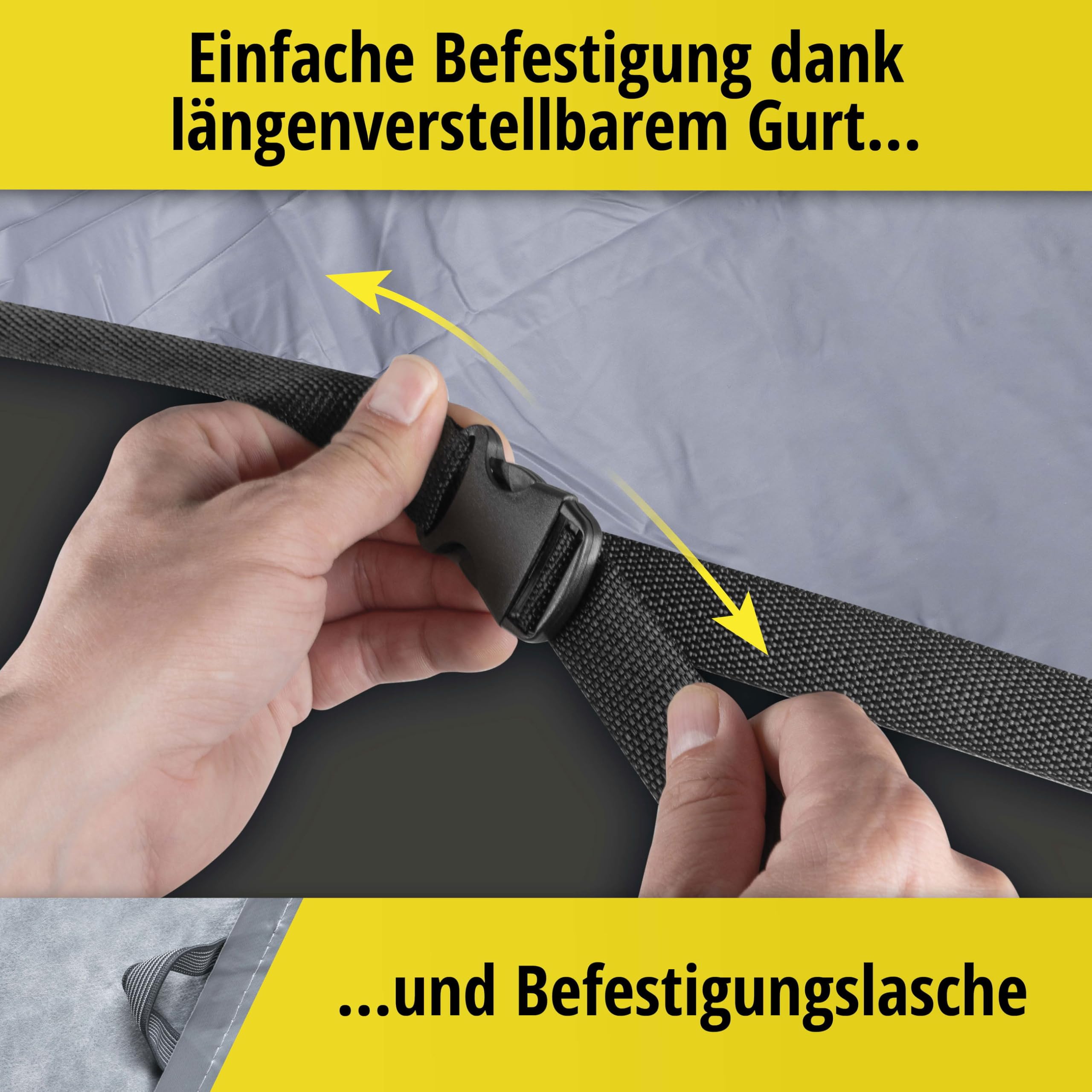 WALSER Premium Autoplane All Weather Premium, Autogarage wetterfest, Vollgarage wasserdicht, UV-Sonnenschutzplane, Autoabdeckung Größe 9 Größe 9: 4,7x1,8x1,7m (LxBxH)