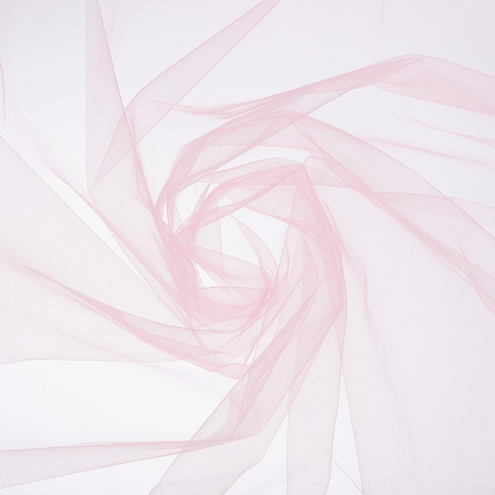 sourcing map Light Pink Sheer Organza Fabric, 8 Yards x 30 Inches Solid Soft Sheer Fabric by the Yard for Wedding Arch Draping Backdrop Decoration Ceiling Decor Bed Curtains DIY Sewing โ image 1