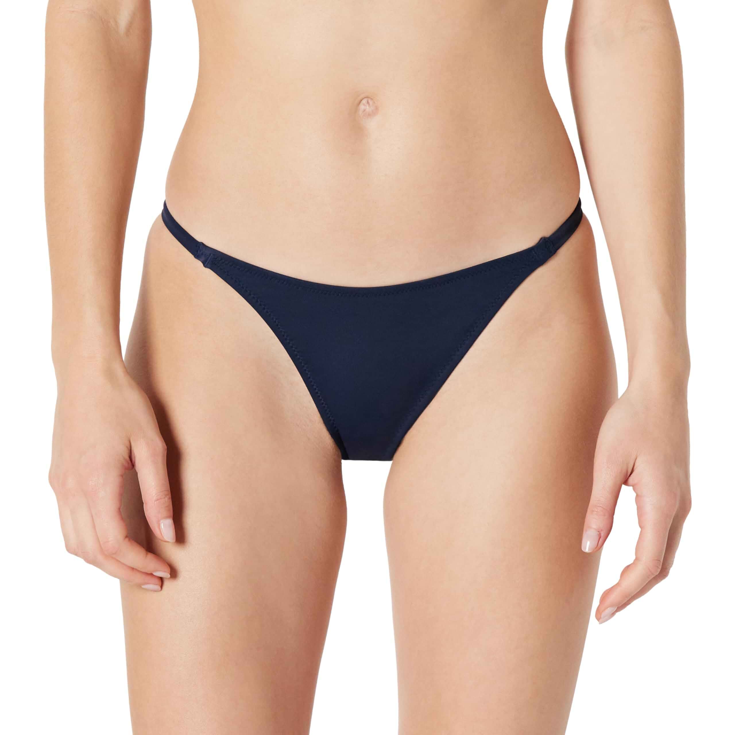 Amazon Essentials Women's Low Rise No-tie String Swim Bikini Bottom