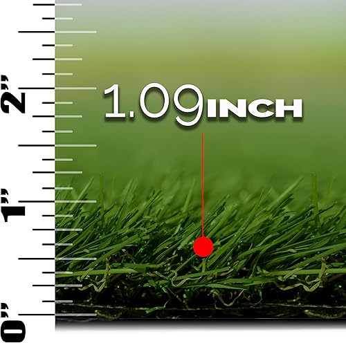 Miniatura 9 de MSI Alfombra de césped artificial de 1.260 in de grosor para exteriores, césped artificial para perros, césped artificial, césped para mascotas,