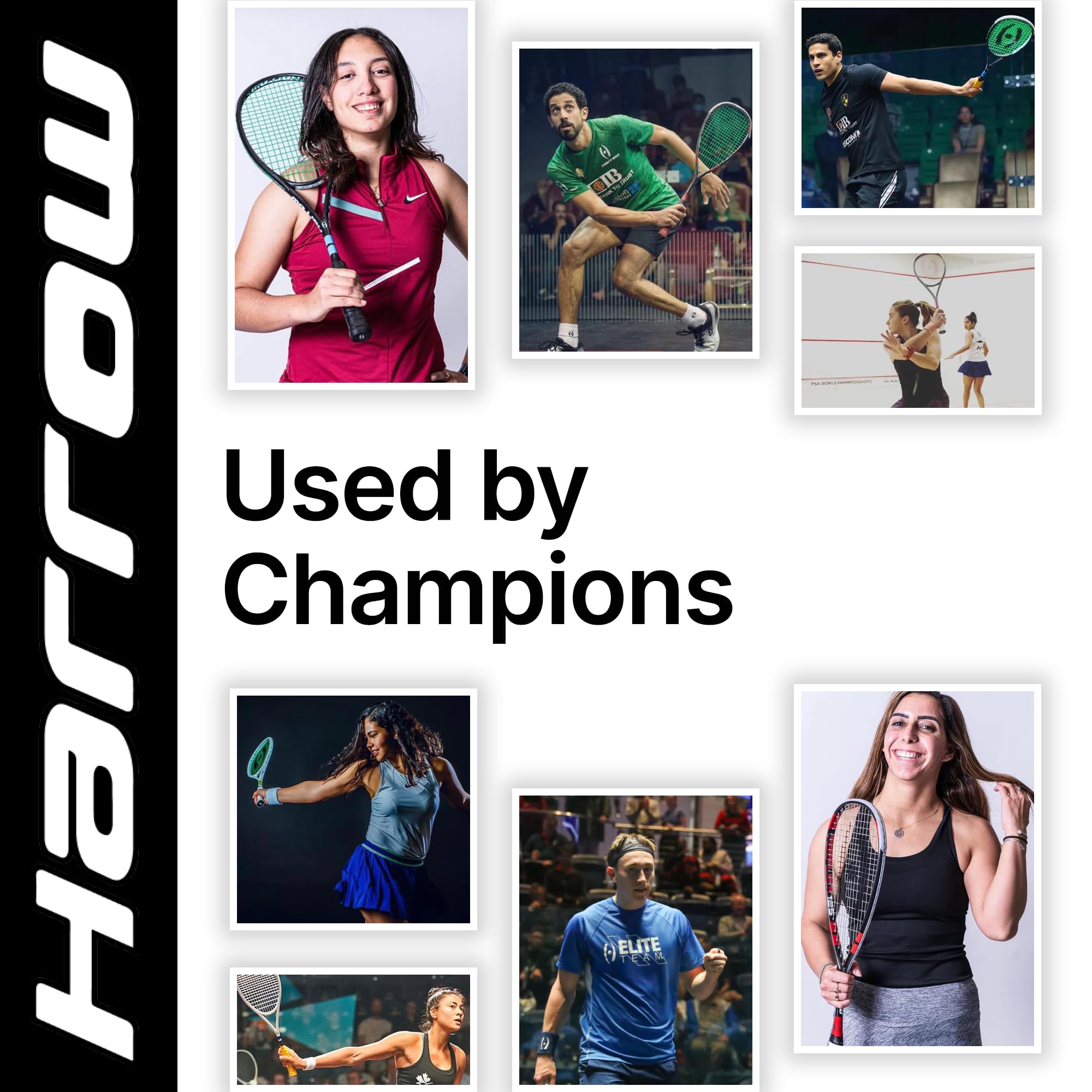 Harrow Sports Vapor 110 Squash Racquet for Advanced & Professional Players | Carbon-Graphite Composition for Ultimate Performance | Lightweight 110g | Yellow, Blue & Red