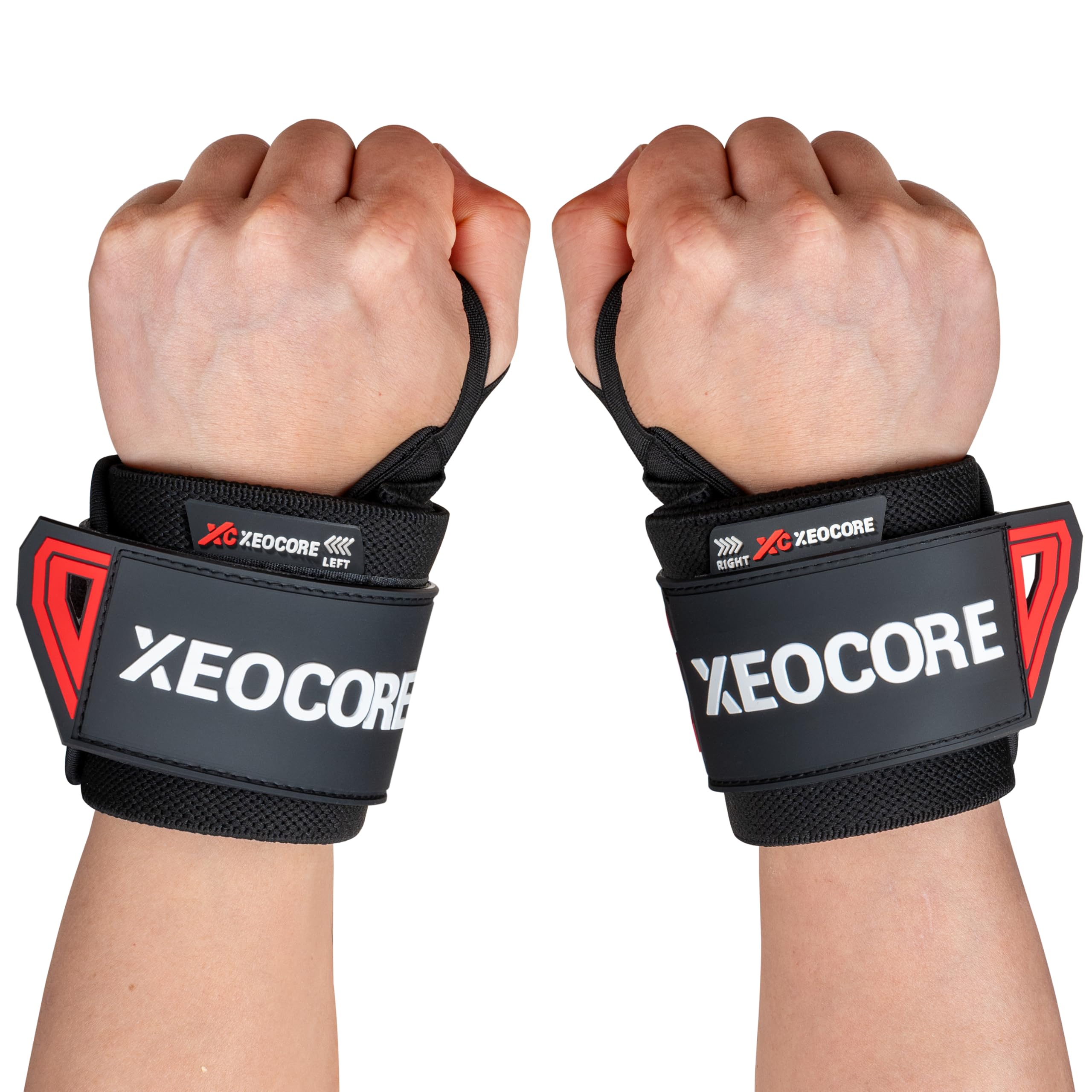 XEOCORE TORQUE Weightlifting Wrist Wraps – Premium Heavy Duty Wrist Support for Weightlifting, Powerlifting & CrossFit | Competition grade, Adjustable Strap, Secure Fit, Stable Support | Men & Women