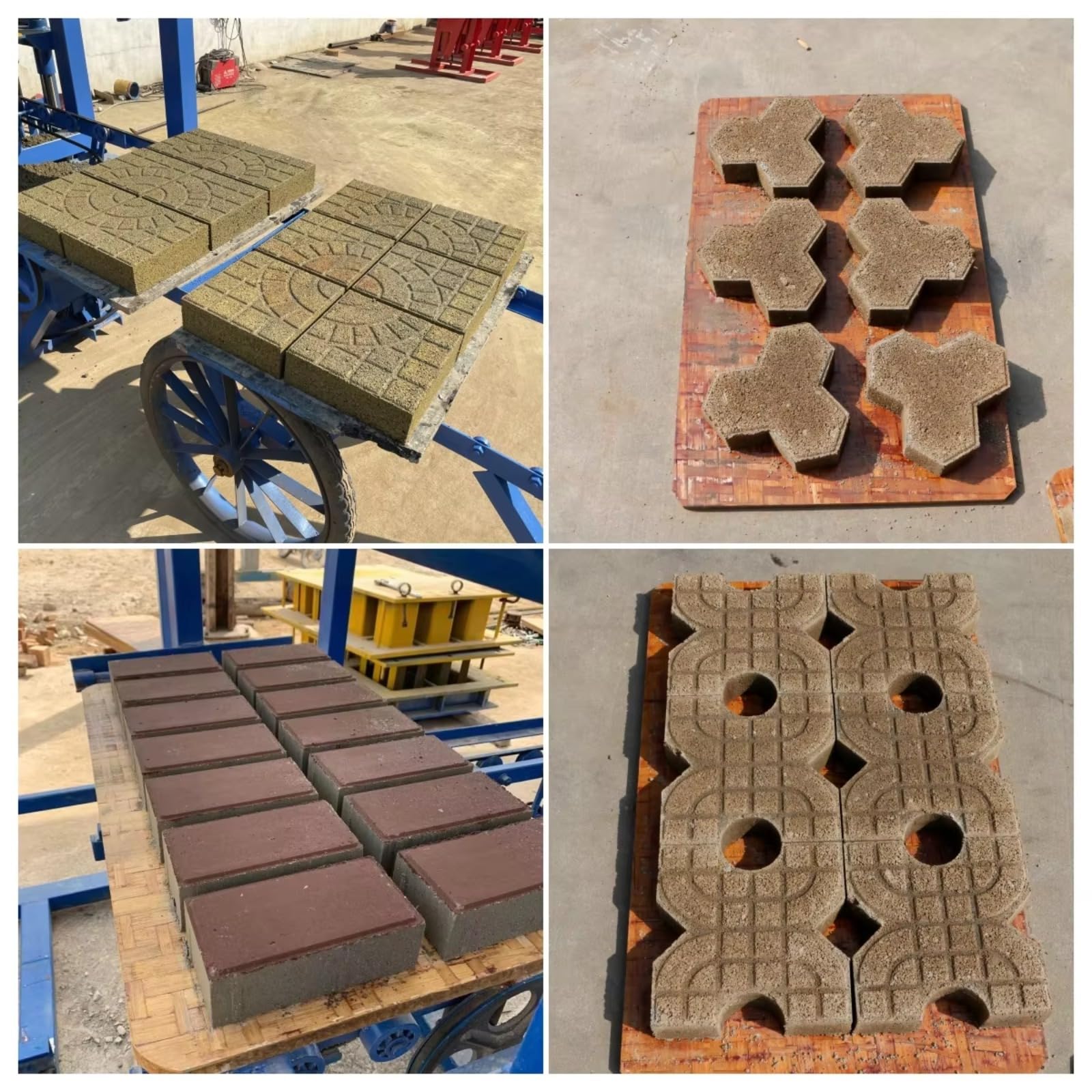 Máquina de bloques de hormigón resistente, equipo de formación de ladrillos de cemento industrial, unidad de producción de bloques hidráulicos para construcción comercial, plantas prefabricadas y