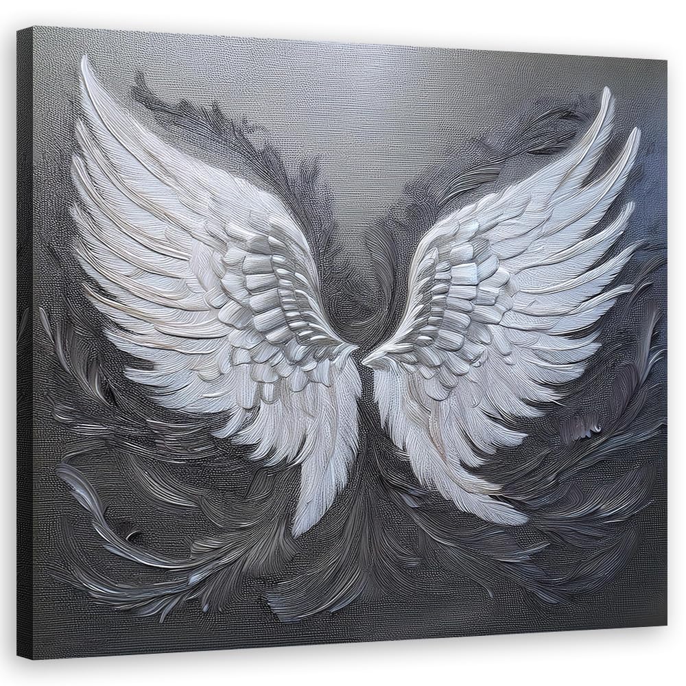 Feeby Lienzos decorativos - cuadros decoracion salon modernos - cuadro lienzo - 30x30 cm - lienzo grande - Alas de Angel Retro Vintage- cuadros decoracion salon