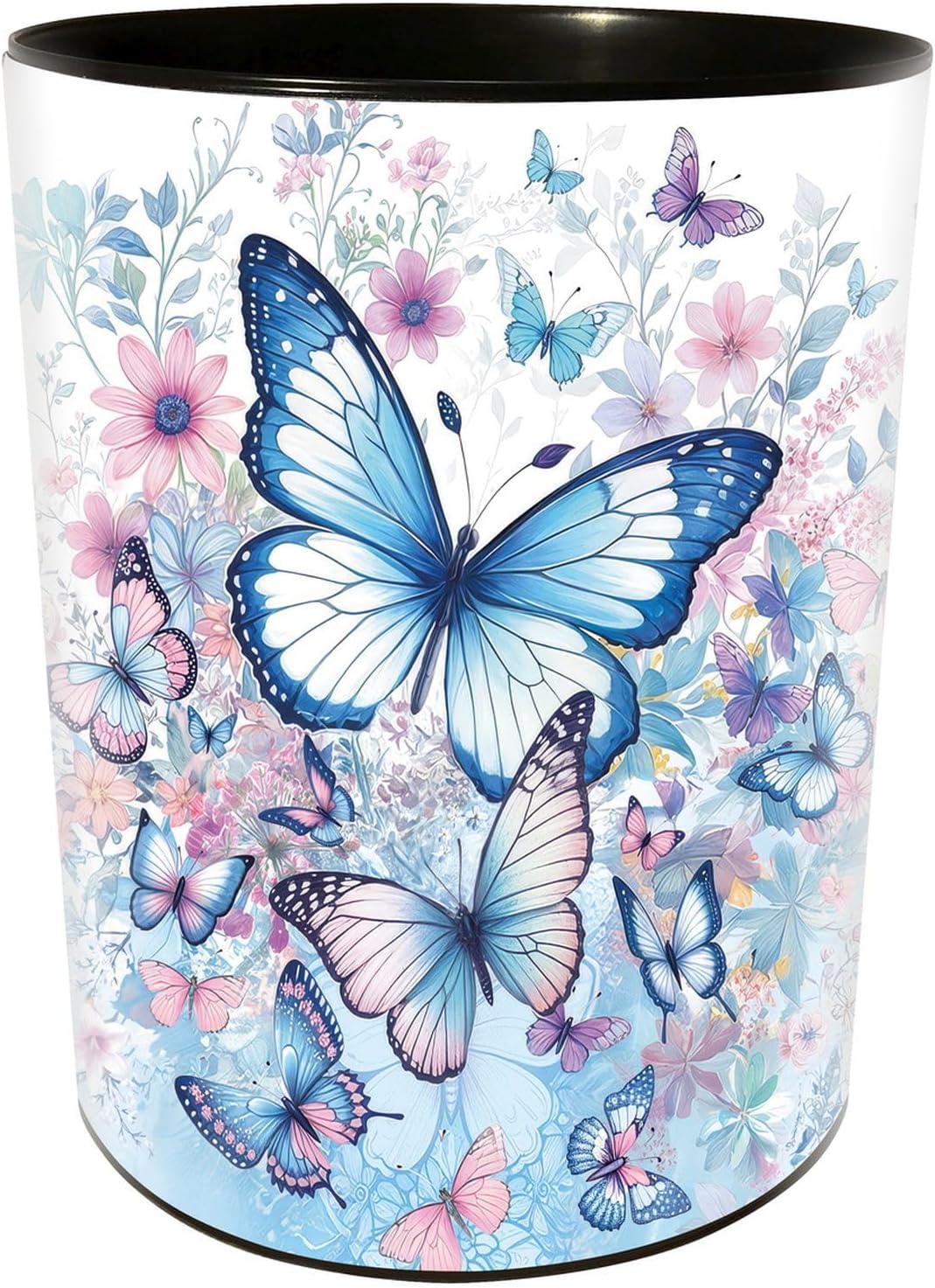 goldbuch Blue and White Plastic Waste Paper Bin 82 155