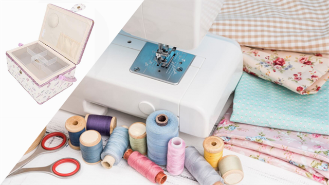 Cesta De Costura Vintage Extra Grande, Con Compartimentos, Para Hilos, Agujas, Tijeras Y Manualidades, Diseño Bonito Y Práctico