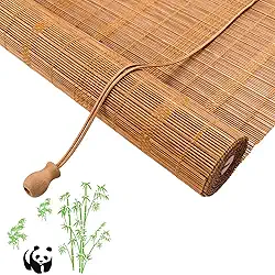 Persianas de rolo de bambu natural, persianas de bambu para ambientes externos e internos, 40 cm/60 cm/80 cm/90 cm/100 cm/150 cm/160 cm de largura, cortina decorativa de janela de madeira natural,