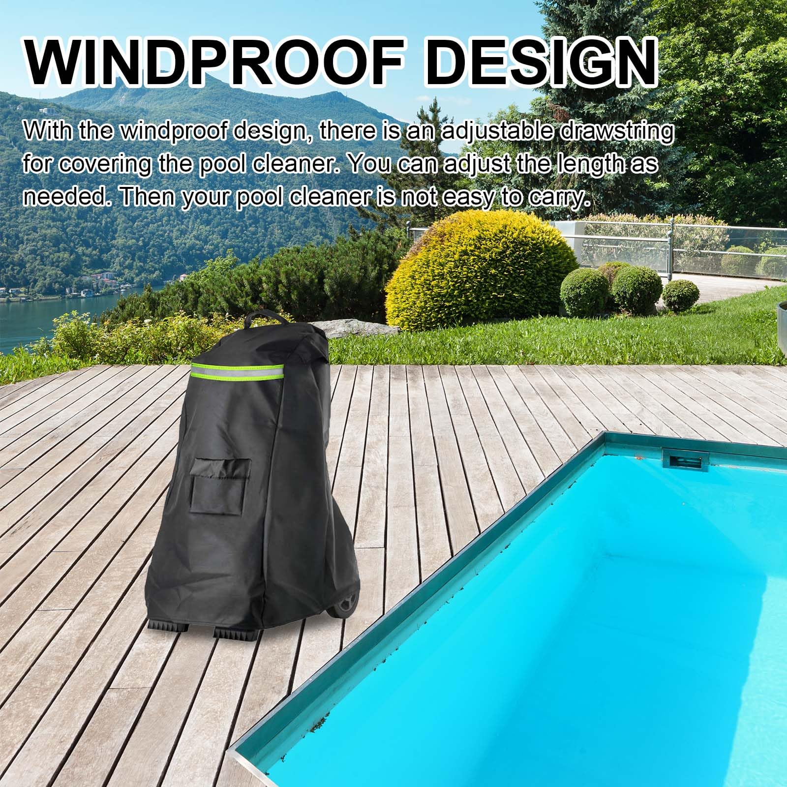 Cubierta para Robot De Piscina, Cubierta para Robot Dolphin Limpiador Automático De Piscinas para Caddy Cubierta Protectora 420D Resistente A Los Rayos UV Impermeable A Prueba
