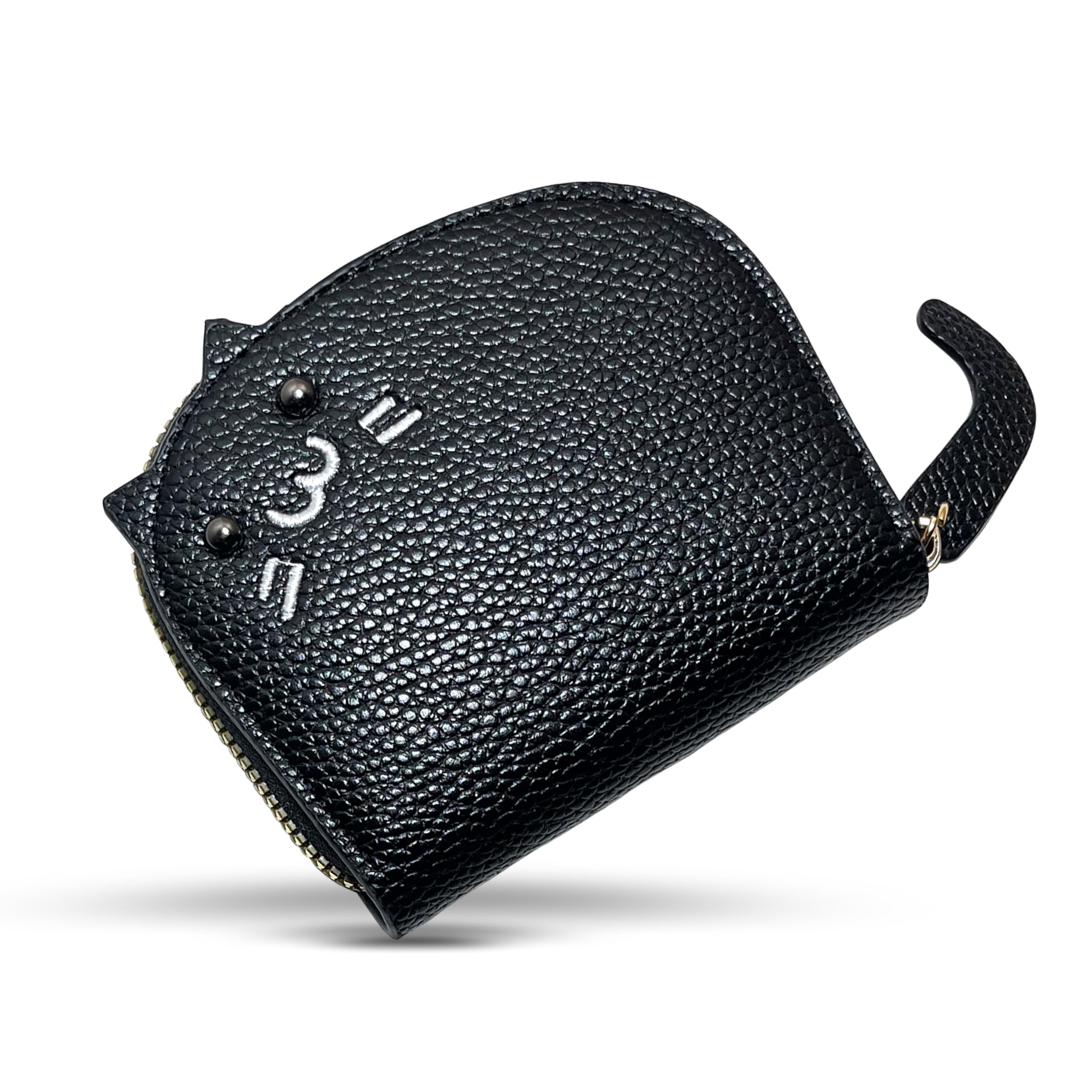 SZHOYUDAGJ Women's Credit Card Case Compact Size Chain Wallet RFID Small (Black)