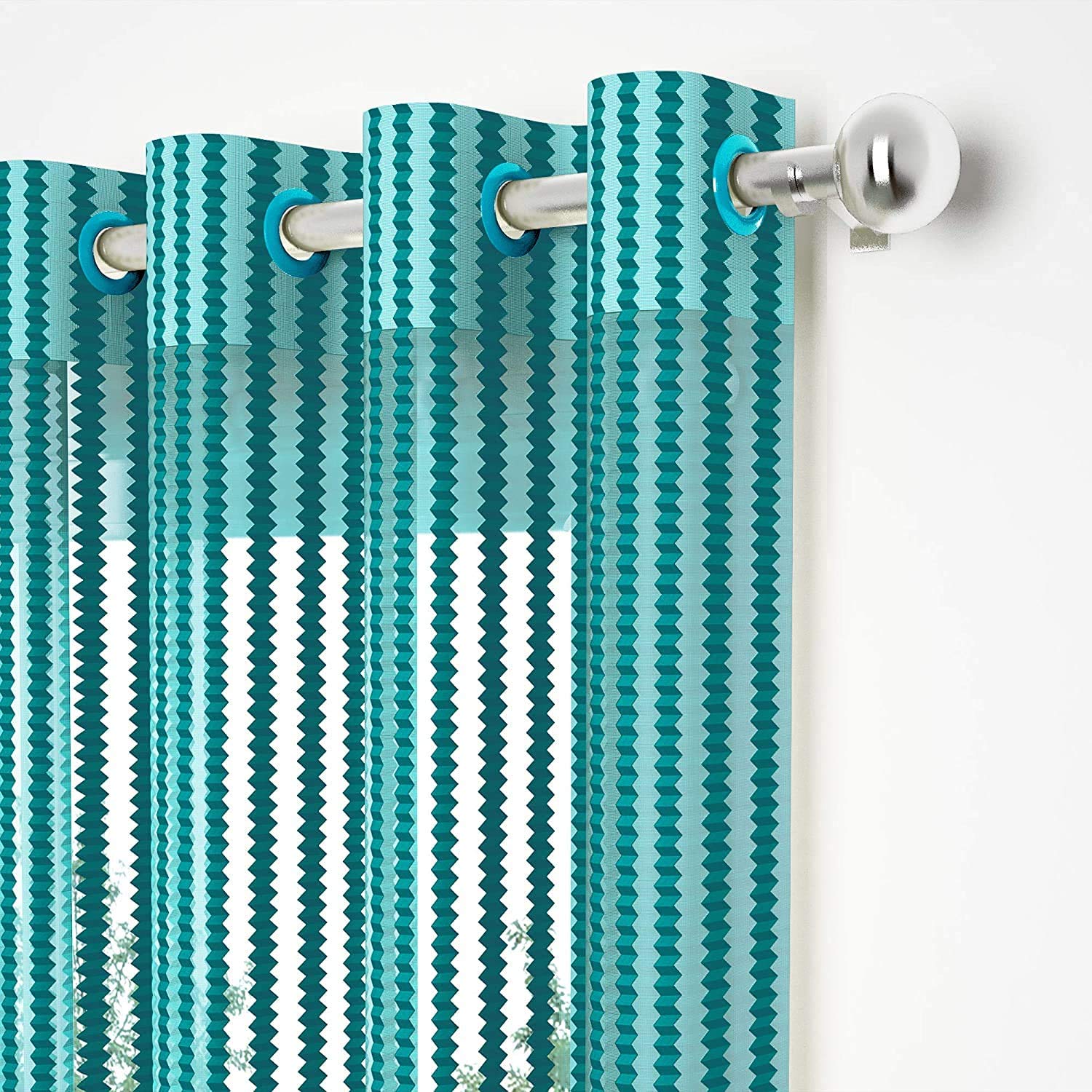 Soulful Creations Tissue fabric Curtain, 9 Feet, Aqua, Pack of 2 (B07QZY56XP) Amazon Price History, Amazon Price Tracker
