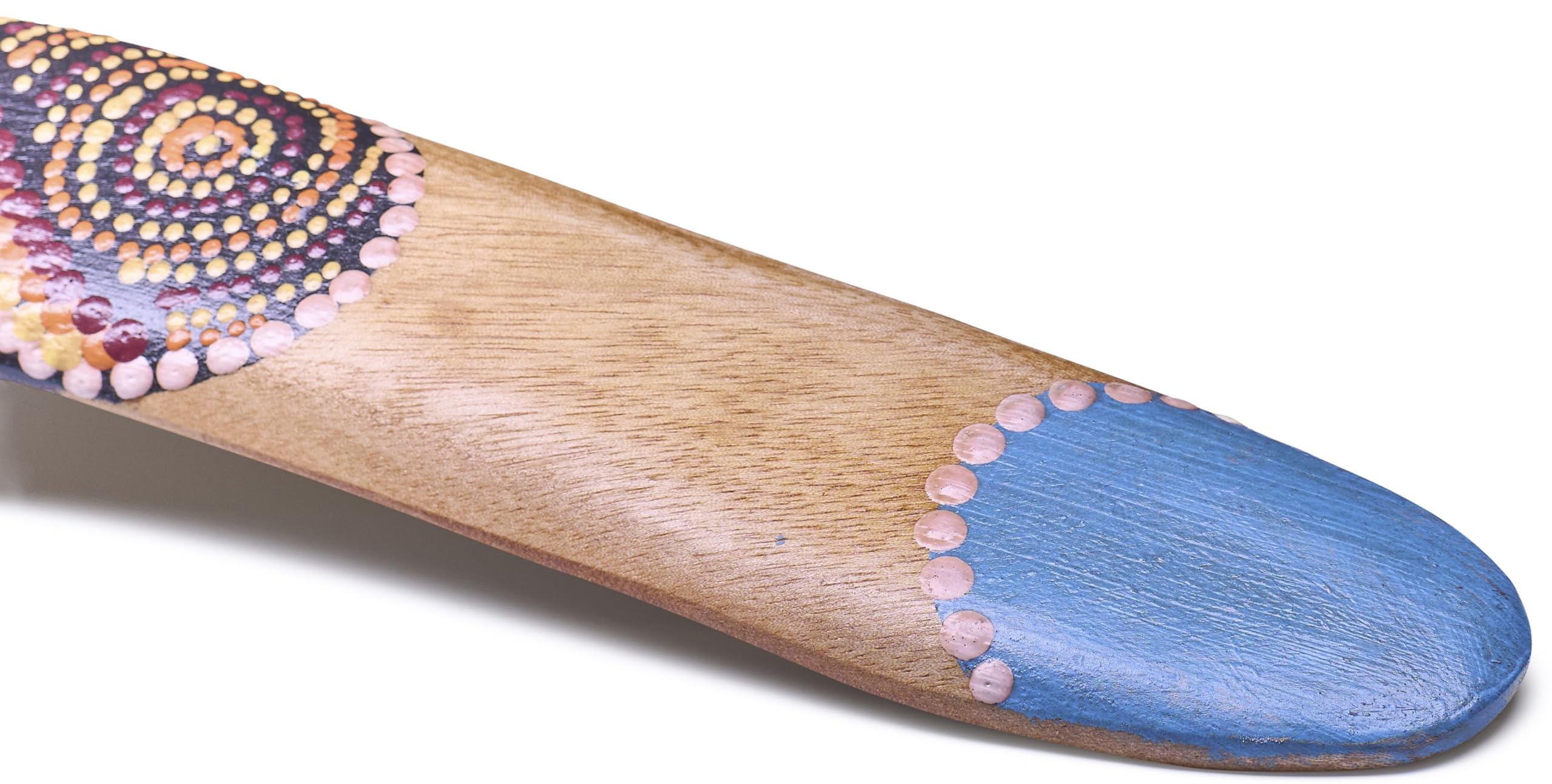 Boomerang australiano – 40 cm Boomerang de madera con diseño de pintura de puntos — view 4