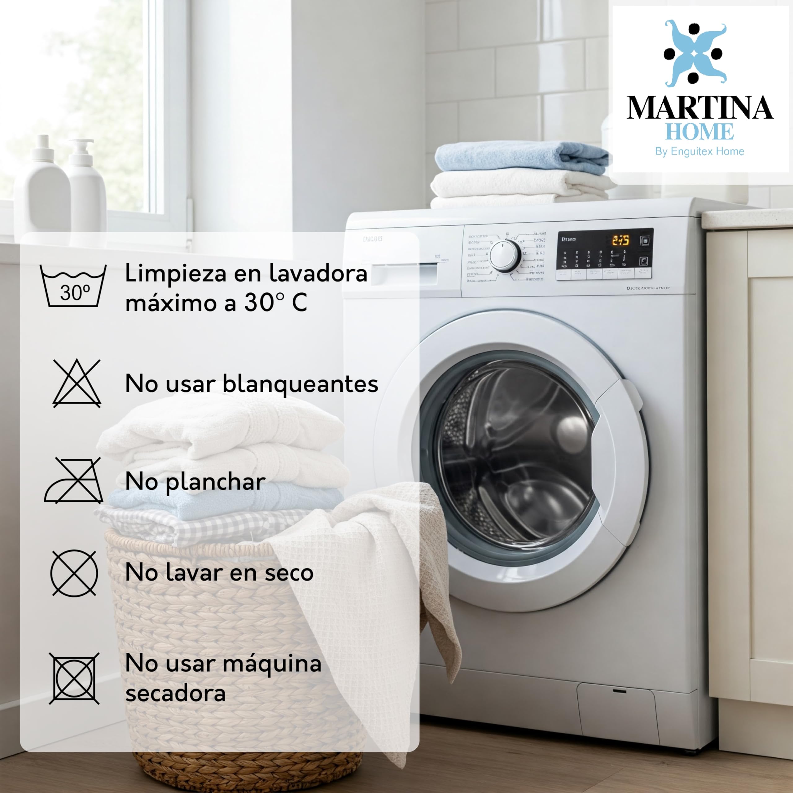 Martina Home Funda Sofá Elástico Túnez 4 Plazas Marfil, Funda de sofá Elastica, 4 Plazas (220 a 260 cm)