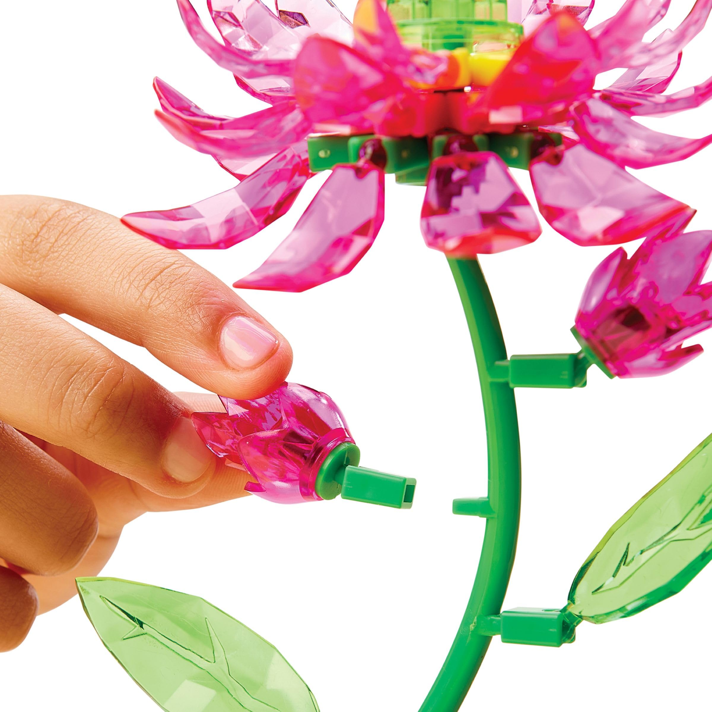 Lexibook, Crystal Gem Lotus Flower, Green Rose, CRSS61, Pink, 19 x 12.7 cm - Image 4