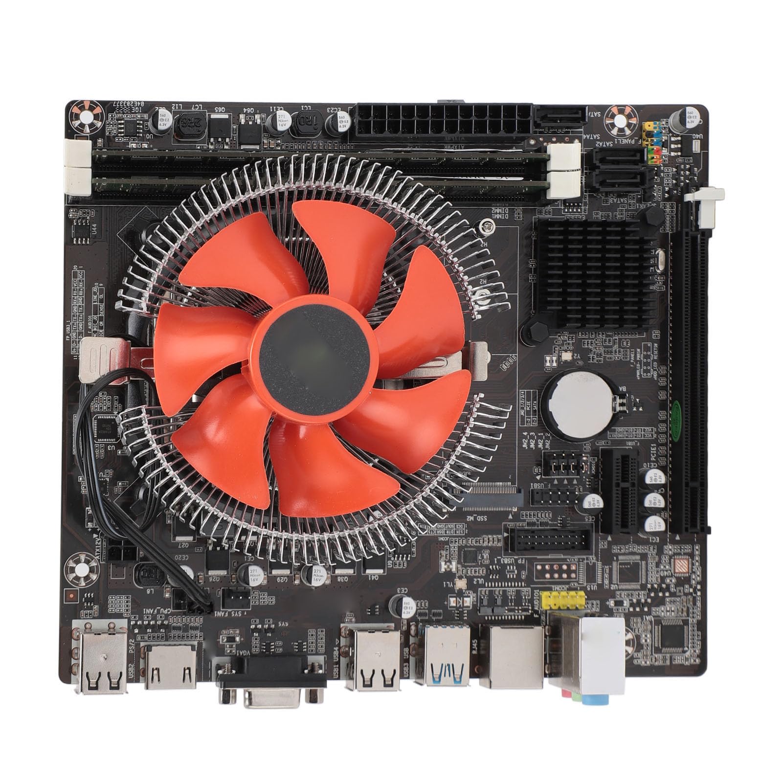 Bewinner Set Scheda Madre B75, CPU I5 3470 8G DDR3 Combinata CPU con Ventola, Chipset Integrati, Facile Assemblaggio per Computer Desktop PC