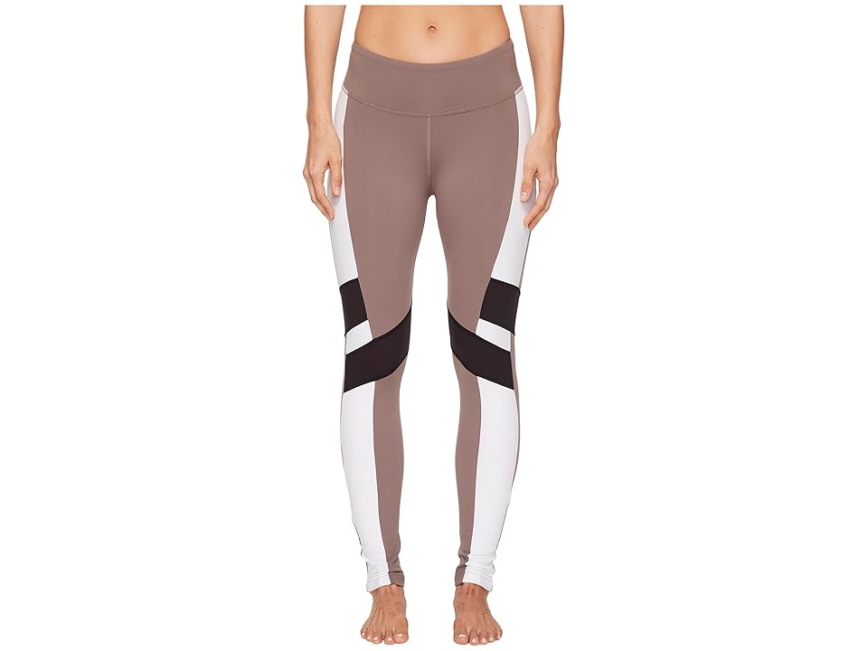 

Reebok Lux Tights - Color Block (Smoky Taupe) Women's Workout