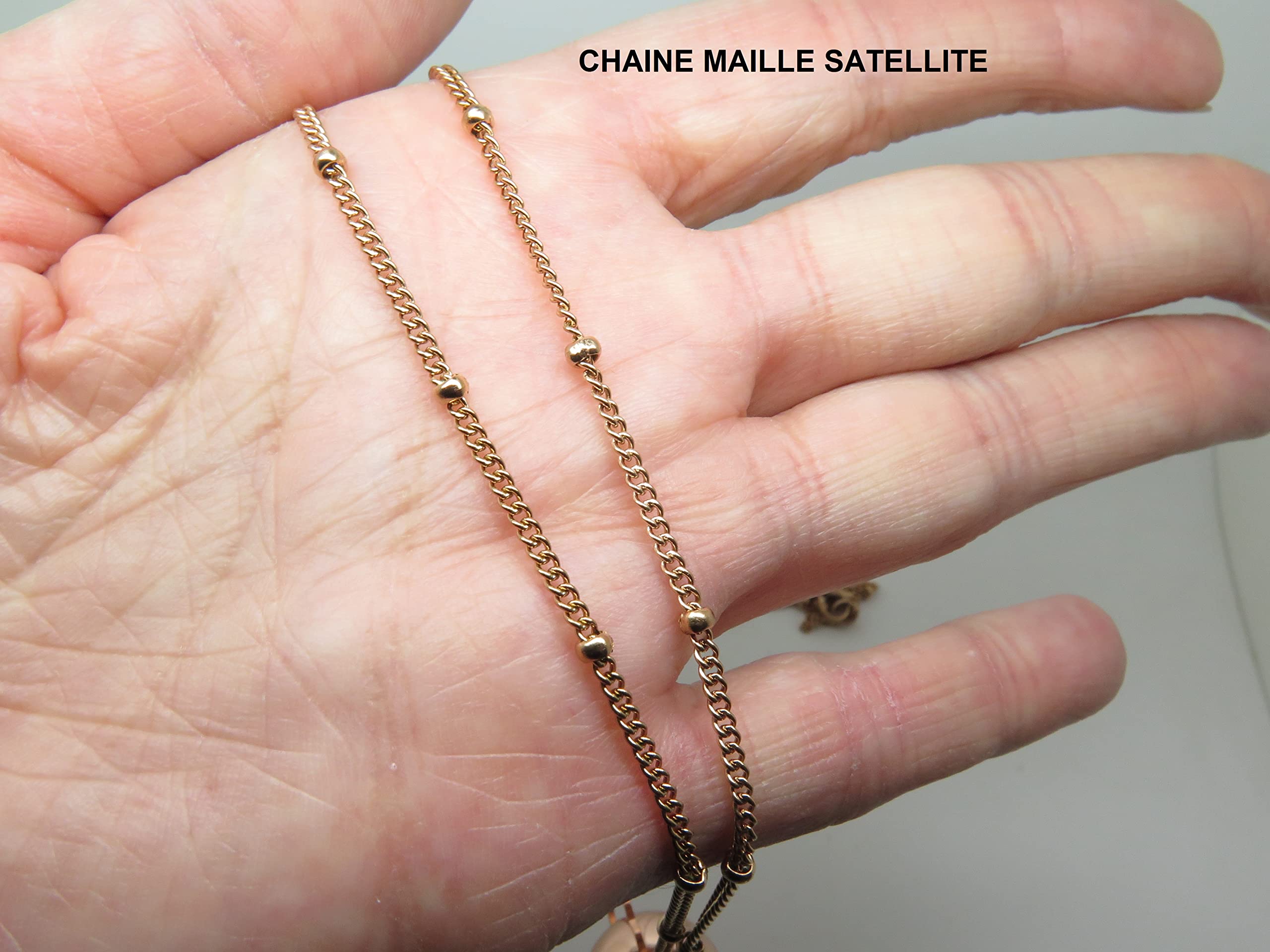 Bola de Grossesse Lisse Personnalisable Ton Or Rose Médaille Gravée Mini Nous Petits Pieds Chaîne Satellite Pierre Fines cadeau future maman
