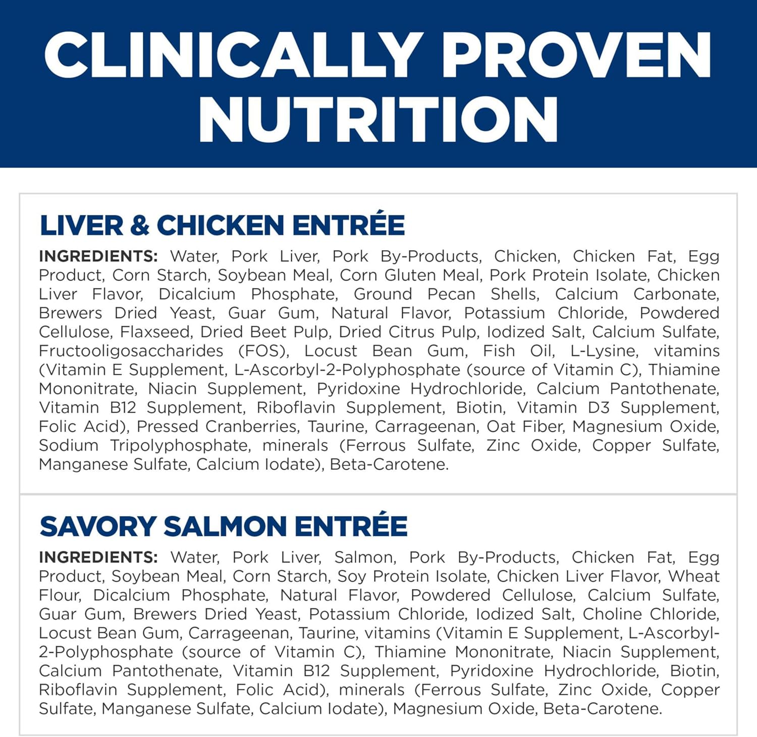 Hill's Science Diet Kitten Wet Cat Food Variety Pack, Liver & Chicken, Salmon Minced, 2.9 oz. Cans, 12-Pack