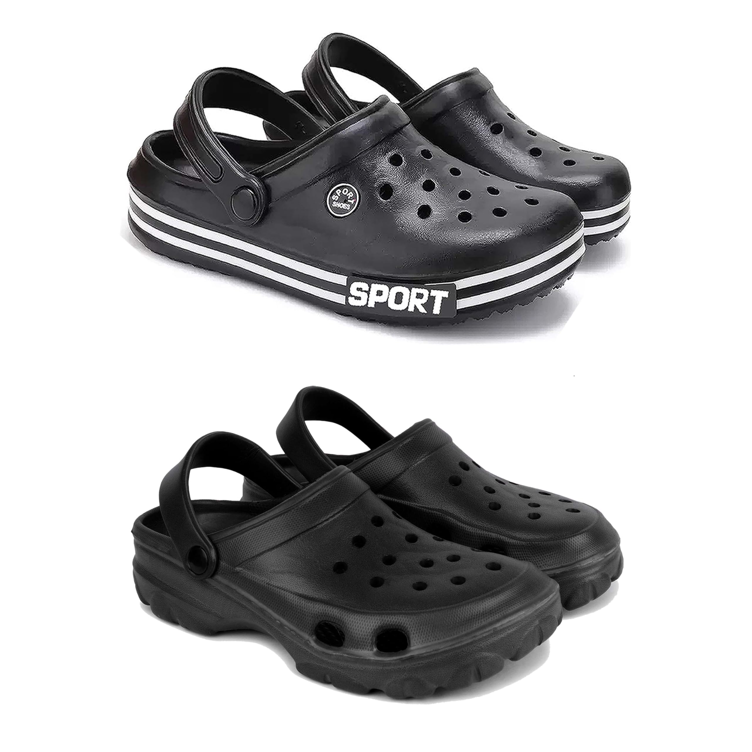 Men's Sandals Clogs| Lightweight Wear| Stylish & Easy to Wear For Men's PCV-SAN-(2-COMBO)-3014-3123