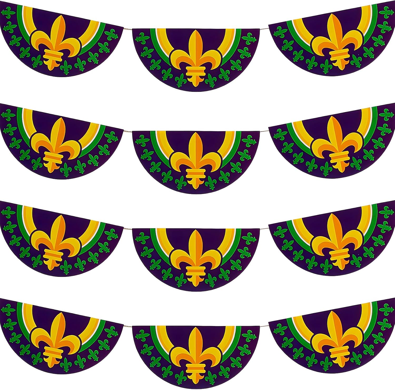 Mardi Gras Bunting Garland