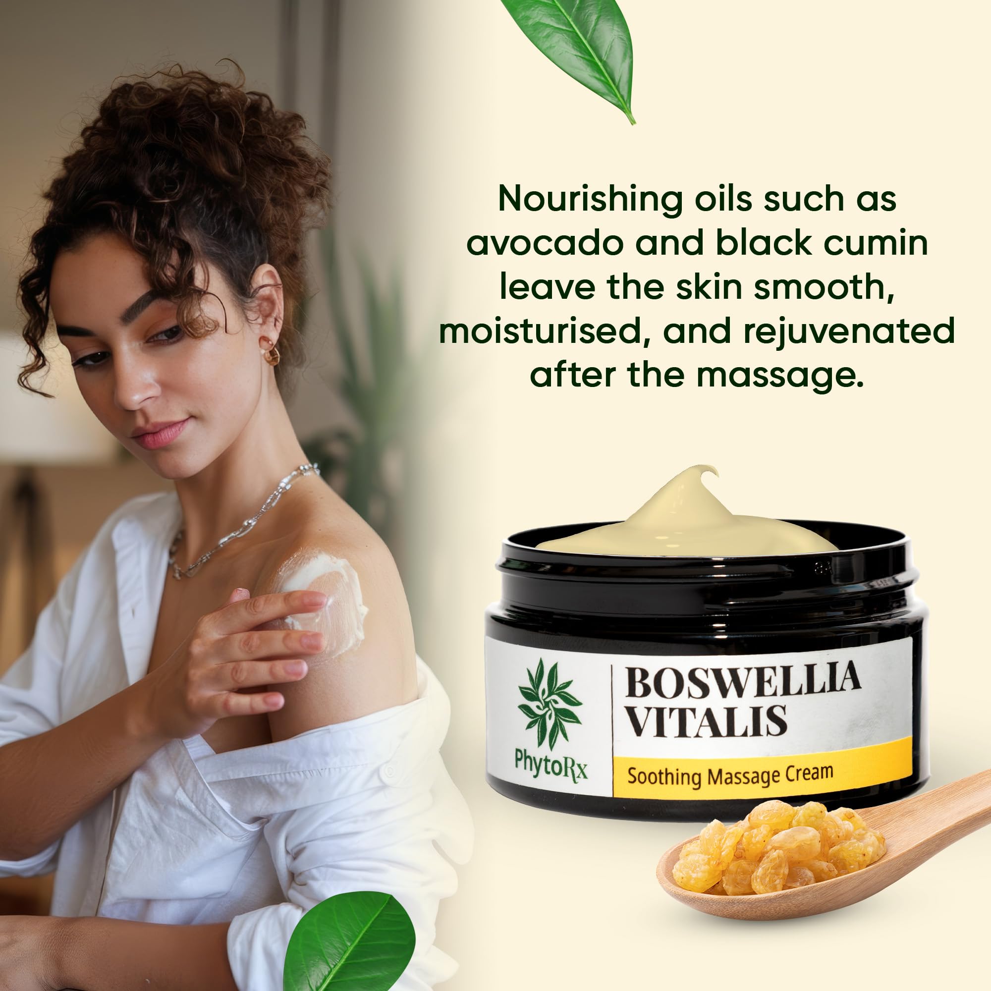 Krem kadzidłowy 100 ml z Boswellia Serrata & Carterii Highligh: wysoka dawka, bardzo mocna, do stawów i mięśni, maść kadzidła