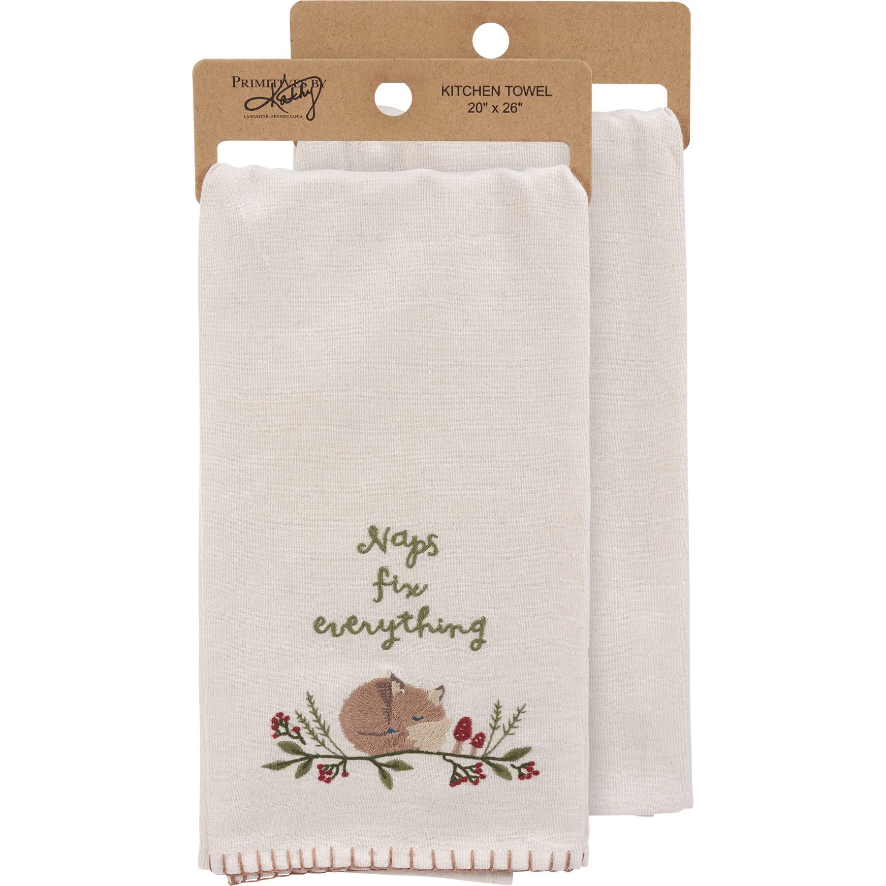 Primitives by kathy(キッチンタオル4点) Amazon｜Primitives by Kathy Naps Fix Everything キッチンタオル