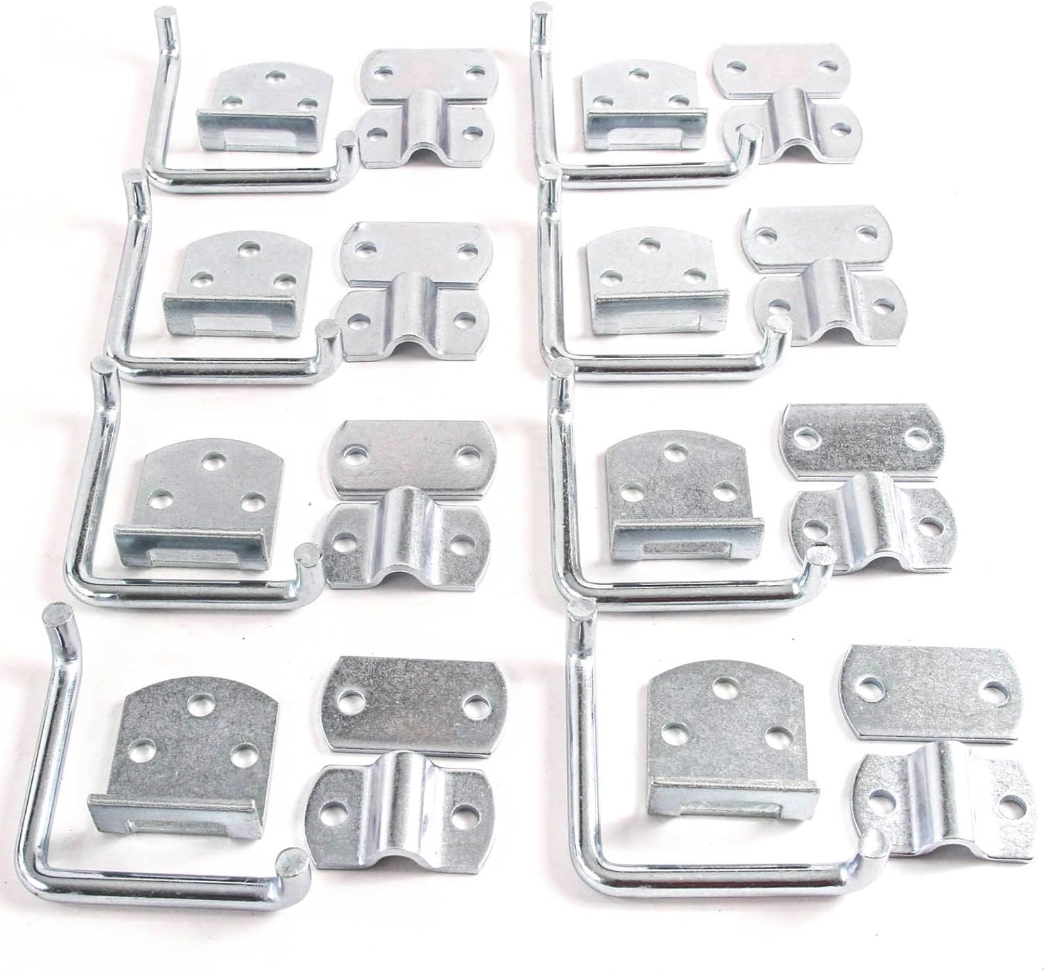 Red Hound Auto Stake Rack Gate Corner Latch 8 Pack Security Straight Mount Bent Bracket Utility Body Flatbed Trailer Wood Side