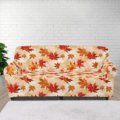 Boatee Funda de sofá púrpura de Halloween con diseño de araña y luna para perros, funda de sofá con correas elásticas, protector de muebles para