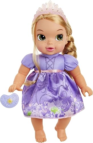 Disney Princess Muñeca Rapunzel de lujo para bebé con chupete de juguete