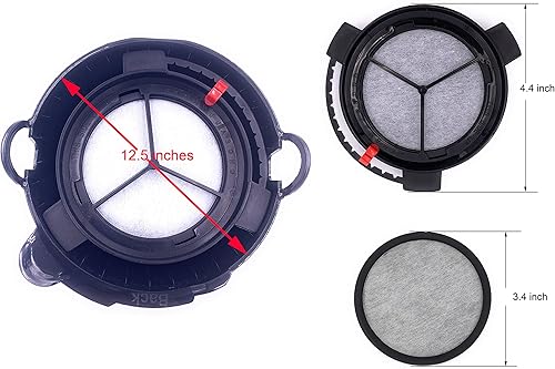 Miniatura 2 de Filtro de agua de repuesto para cafetera Mr. Coffee Maker, compatible con filtro de agua Mr Coffee Dics y soporte, WF10 (1 disco de filtro + 1 marco)