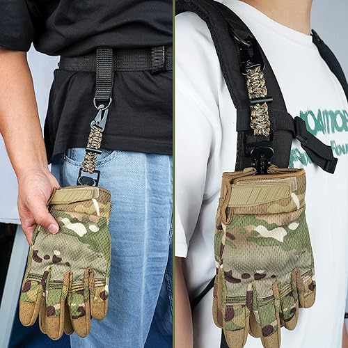 Miniatura 3 de MELOTOUGH Soporte táctico para guantes de trabajo para mochila táctica, cinturón de herramientas