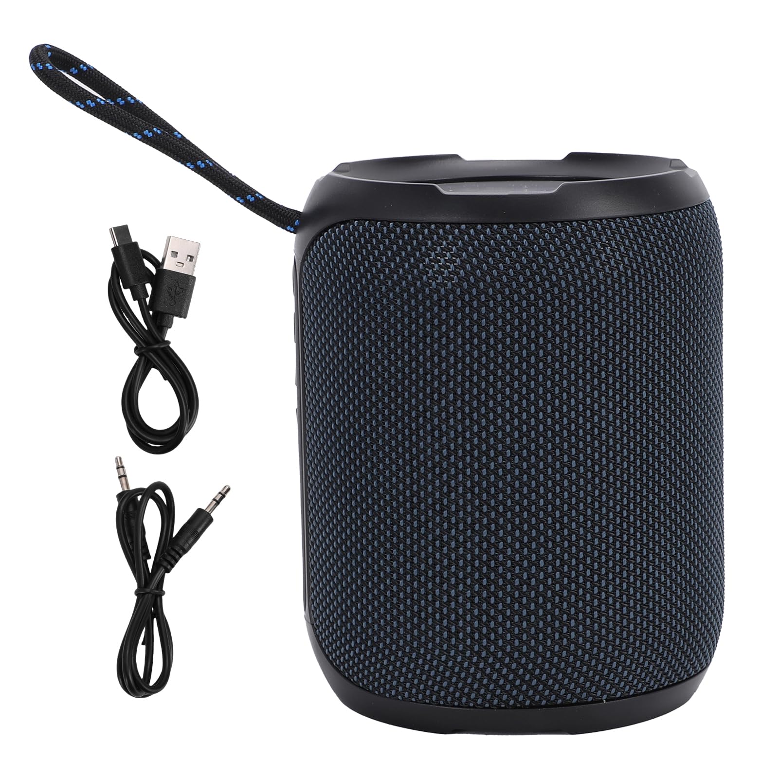 ASHATA Altoparlante Bluetooth portatile senza fili con bassi migliorati e lunga durata della batteria, ideale per viaggi e giochi.